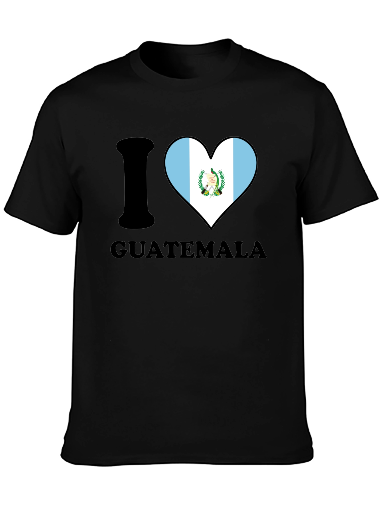 I Heart Guatemala T-Shirt - Mens Black Tee