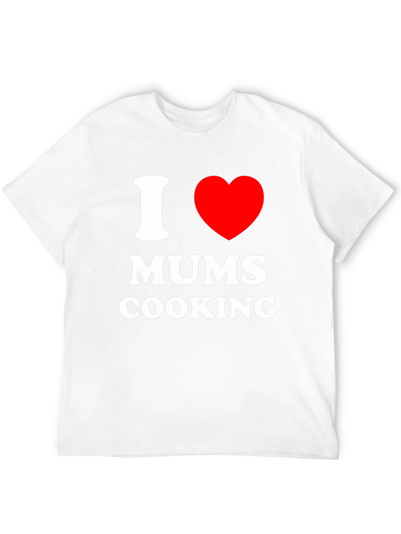 I Love Mums Cooking Black T-Shirt