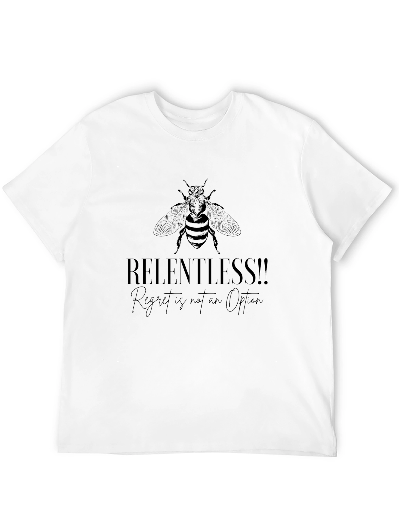 Relentless Bee Graphic Tee - Soft Black Shirt