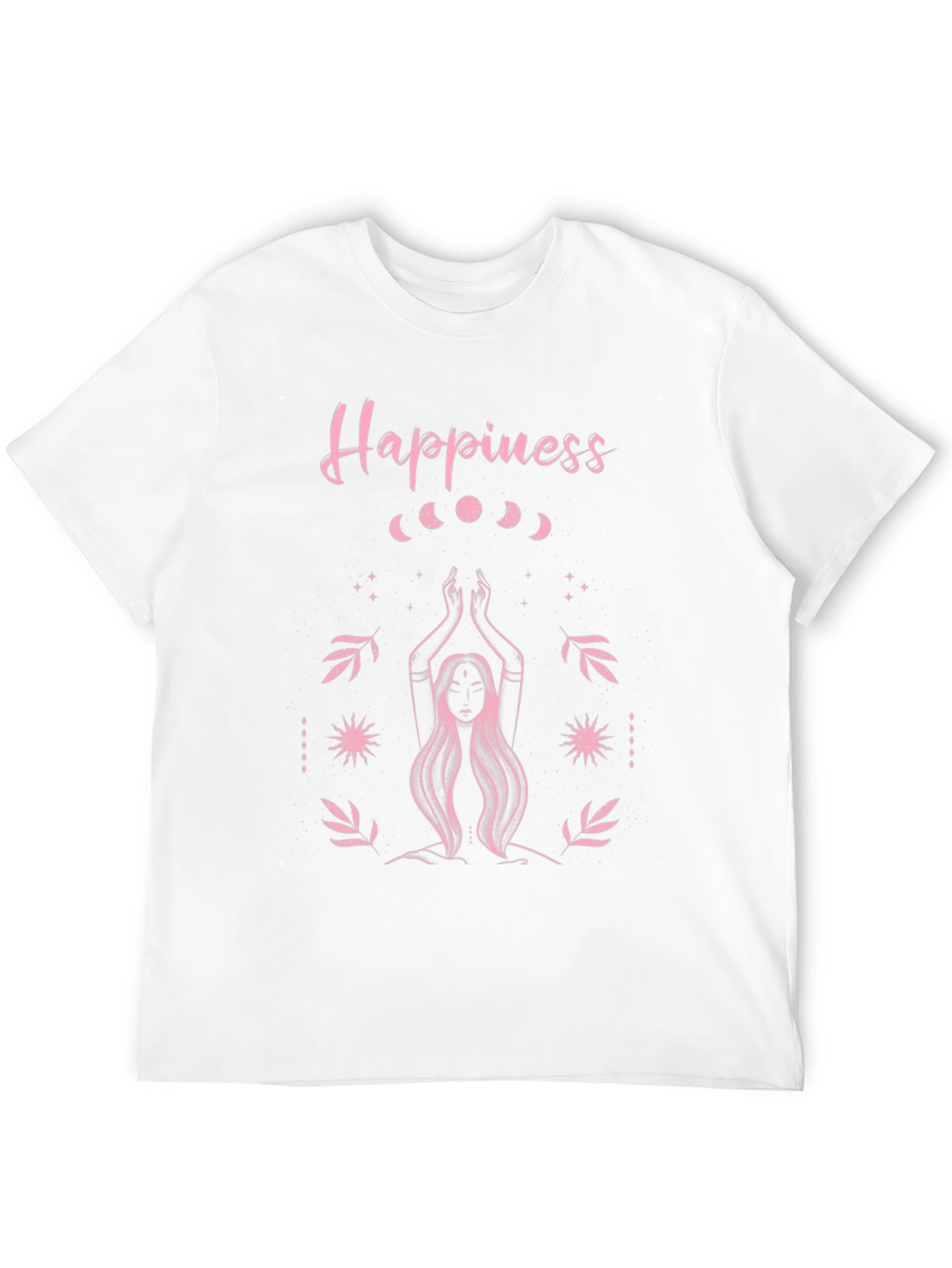 Happiness Graphic T-Shirt - Moon Phase Yoga Tee