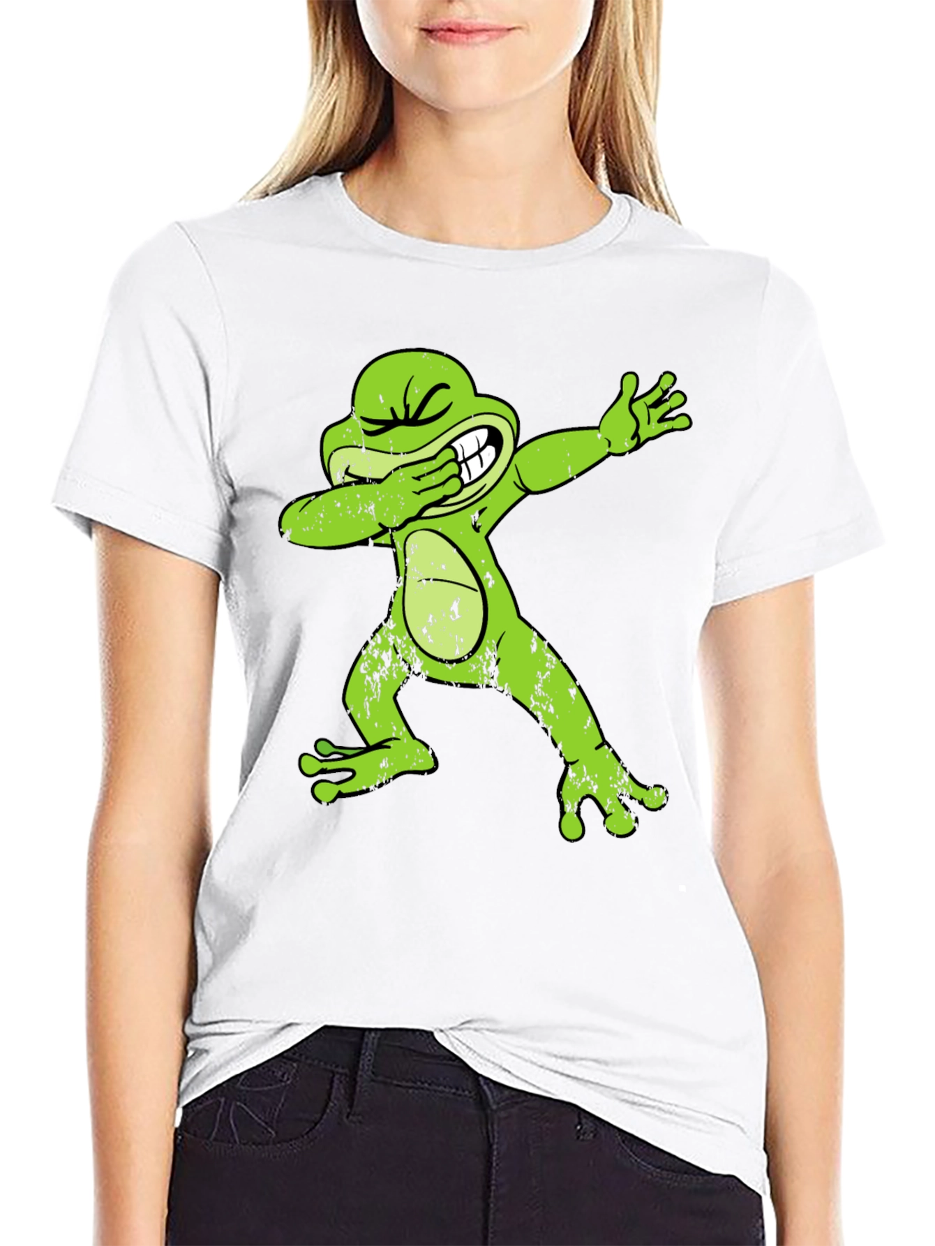 Dabbing Frog Graphic T-Shirt - Cool Trendy Tee