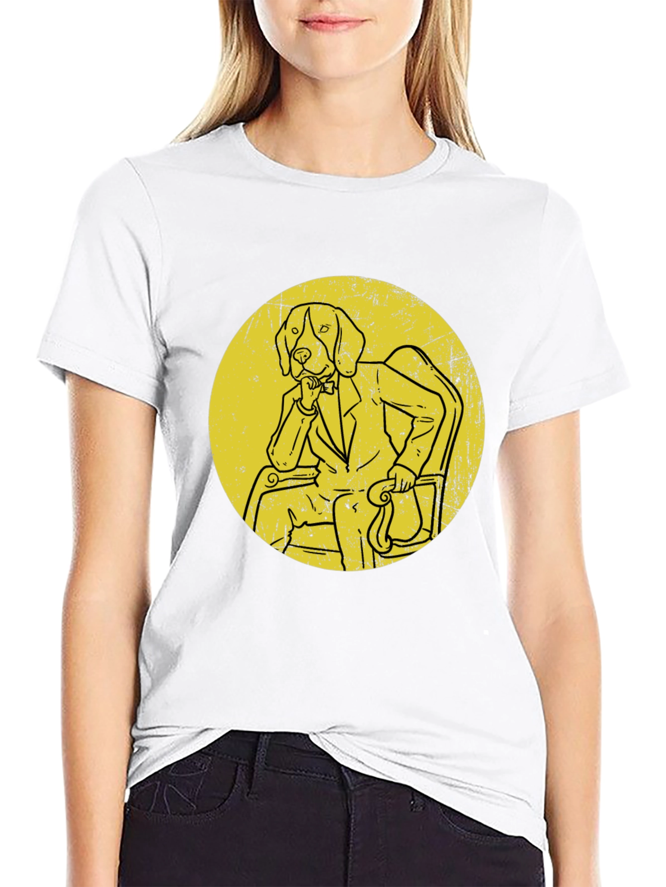 Philosopher Dog T-Shirt Novelty Graphic Tee