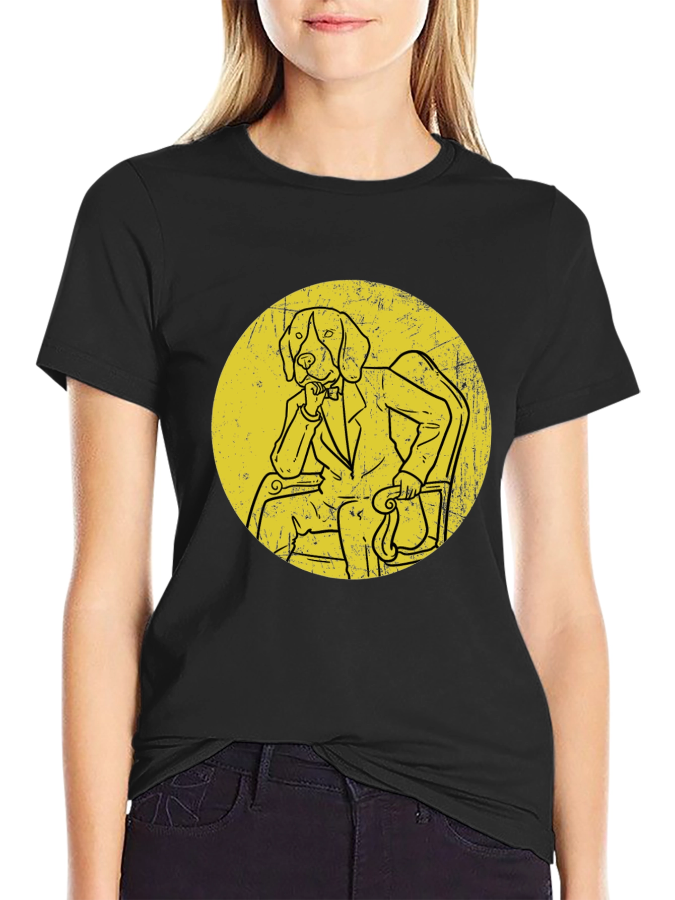 Philosopher Dog T-Shirt Novelty Graphic Tee