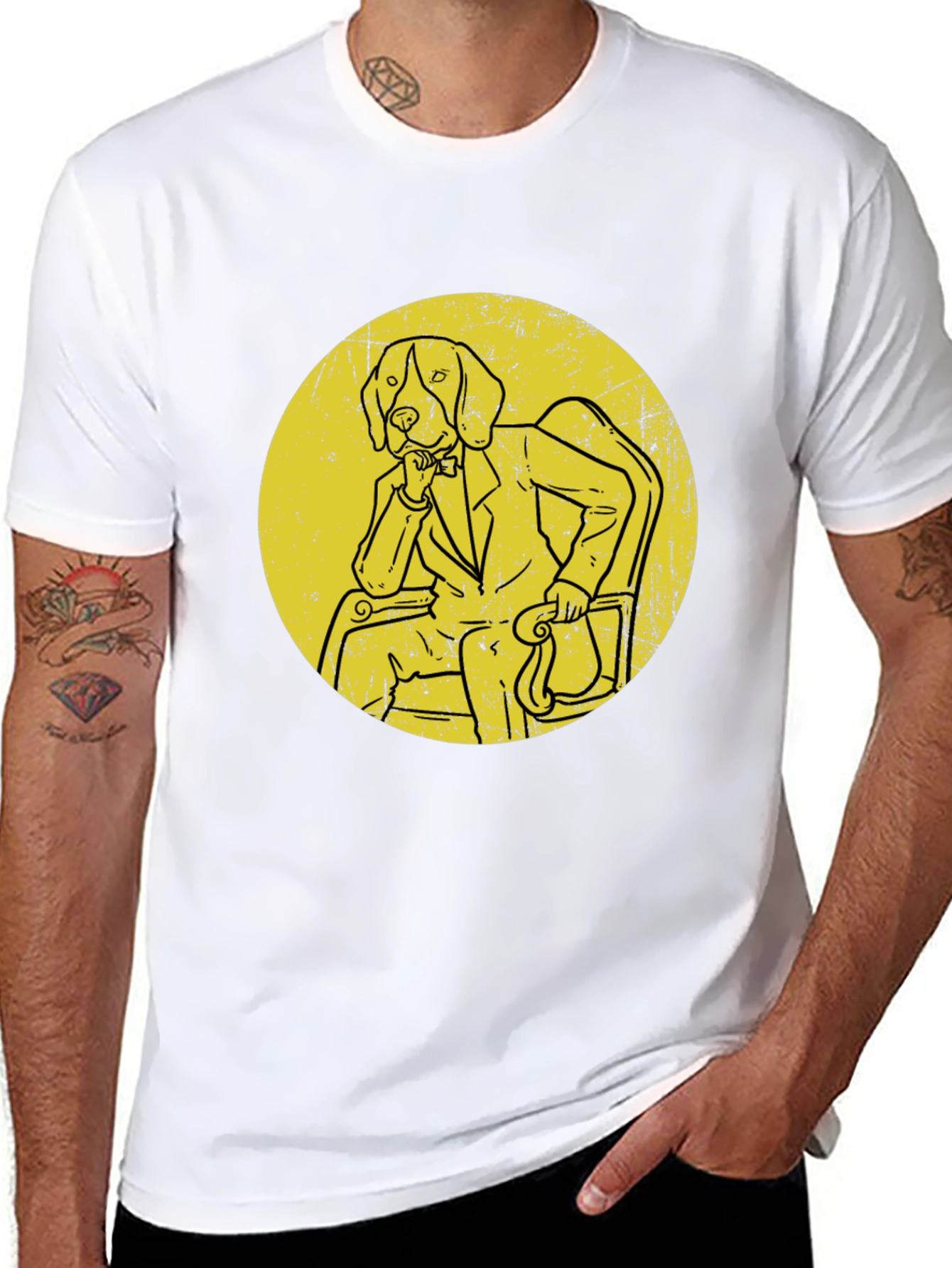 Philosopher Dog T-Shirt Novelty Graphic Tee