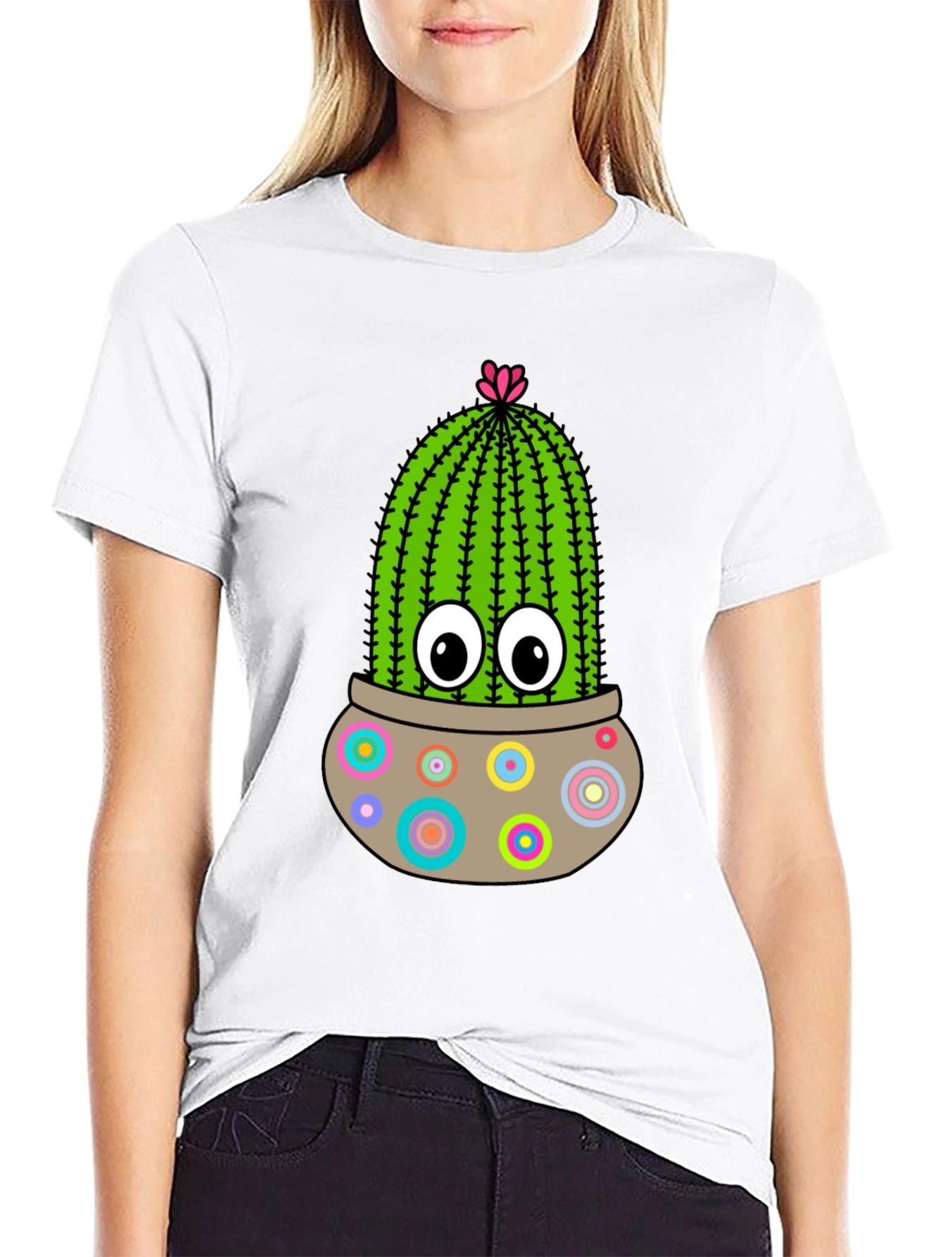 Fun Cactus T-Shirt: Cute Cartoon Plant