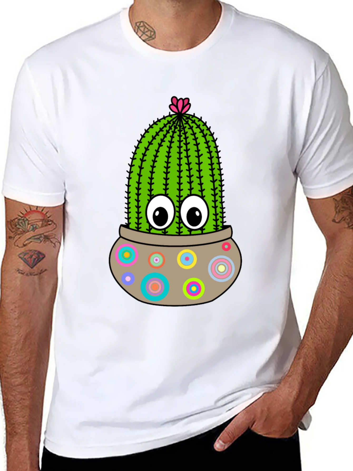 Fun Cactus T-Shirt: Cute Cartoon Plant