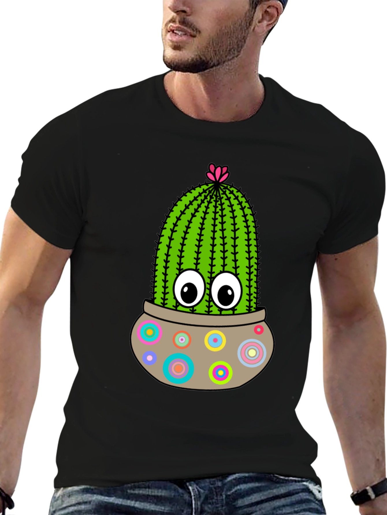 Fun Cactus T-Shirt: Cute Cartoon Plant