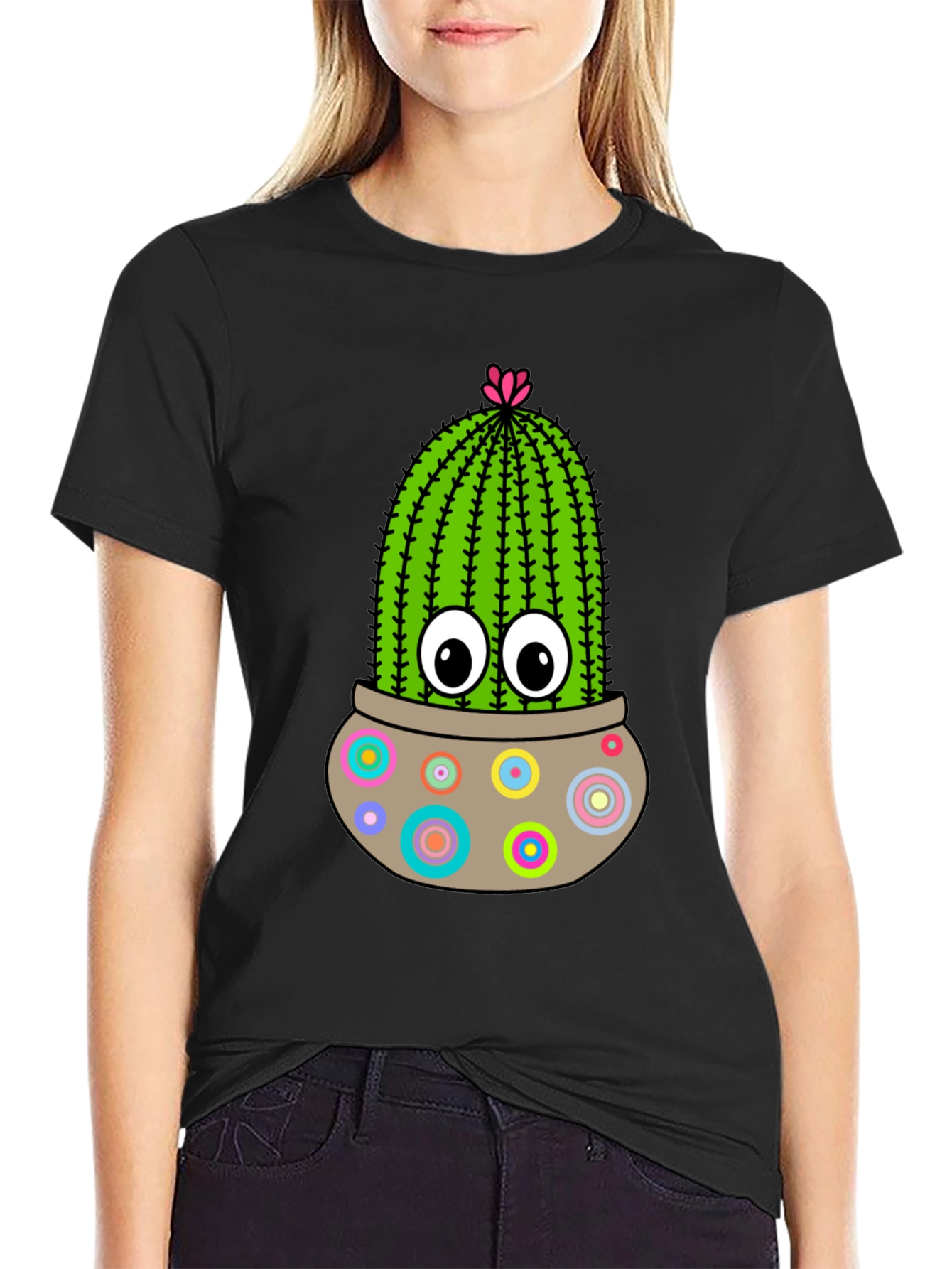 Fun Cactus T-Shirt: Cute Cartoon Plant