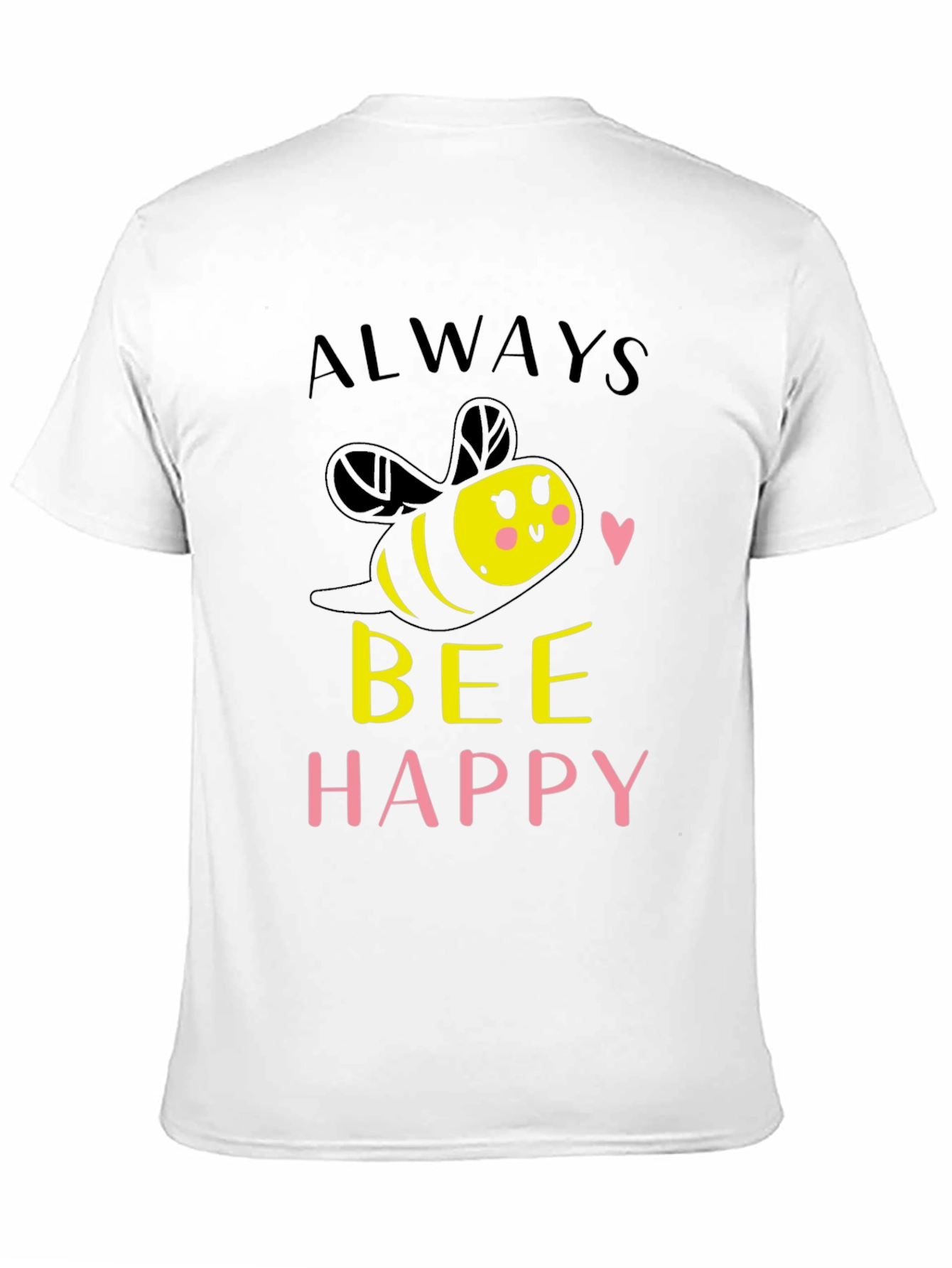 Always Bee Happy Graphic T-Shirt - Black
