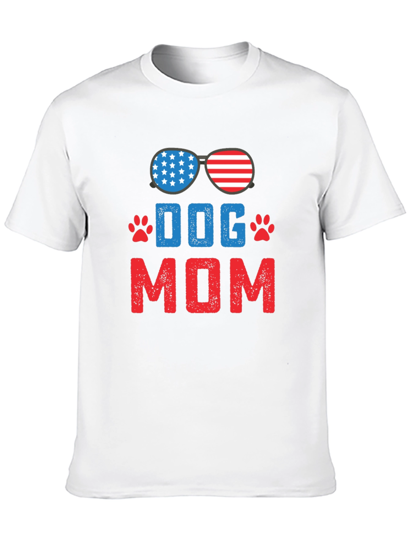 Dog Mom USA Patriotic T-Shirt