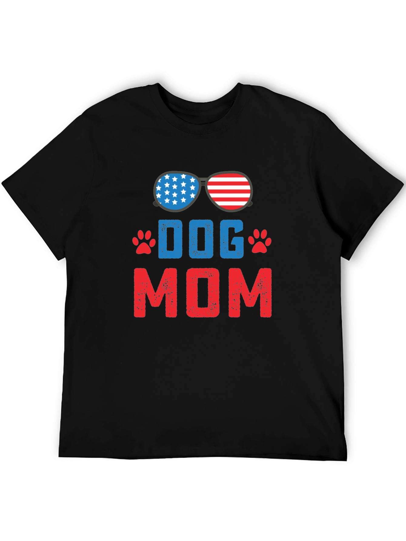 Dog Mom USA Patriotic T-Shirt