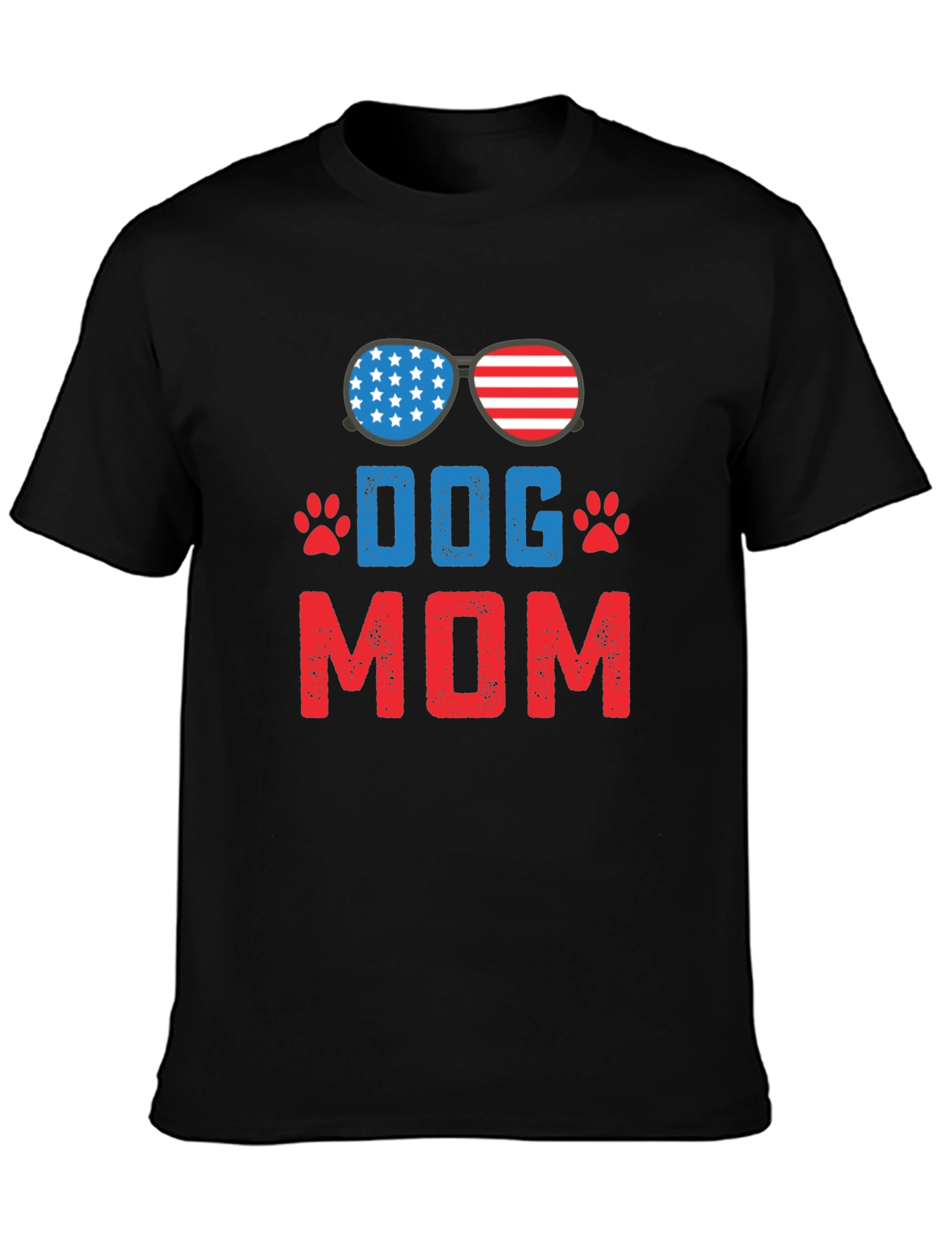 Dog Mom USA Patriotic T-Shirt