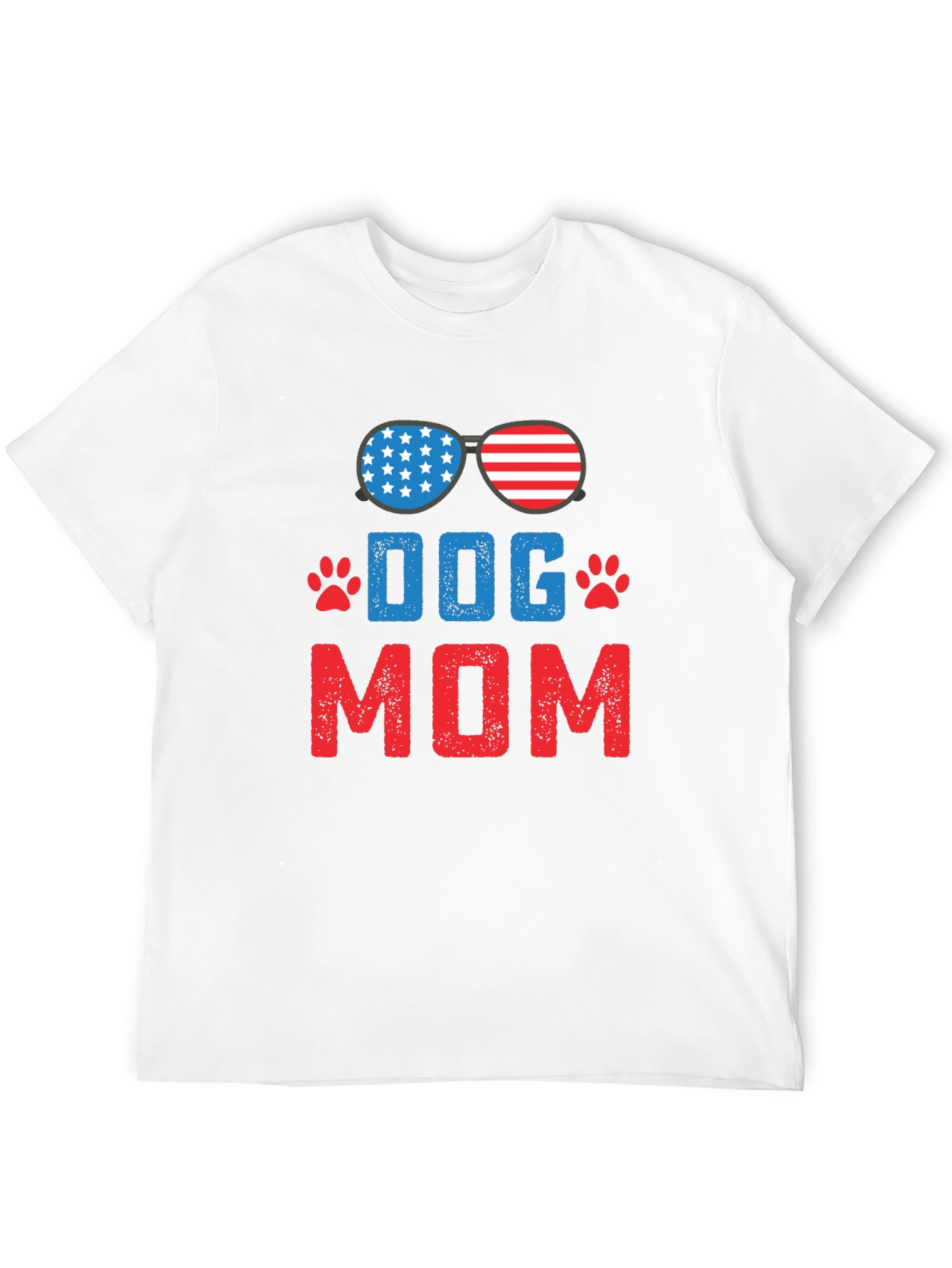 Dog Mom USA Patriotic T-Shirt