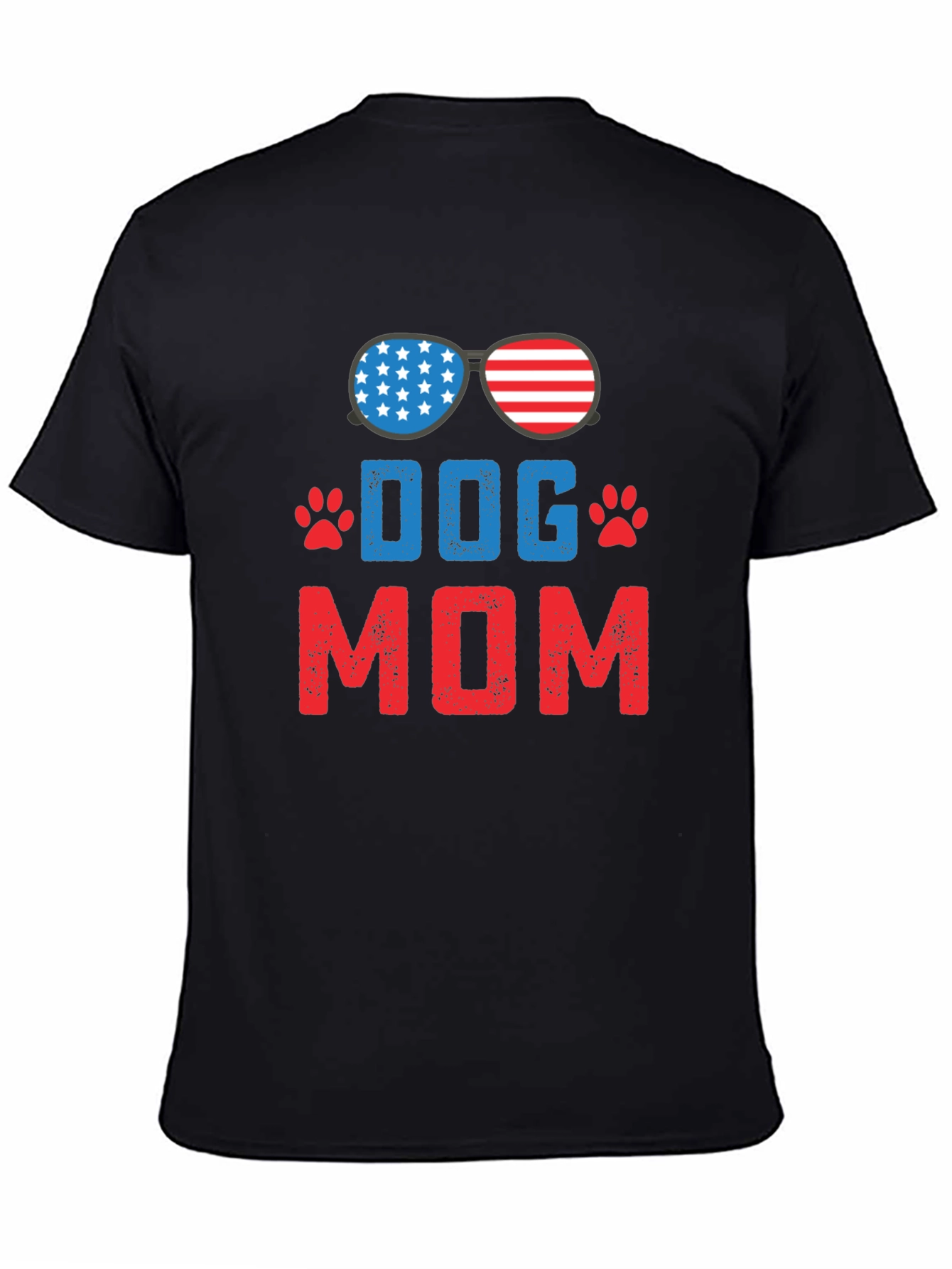 Dog Mom USA Patriotic T-Shirt