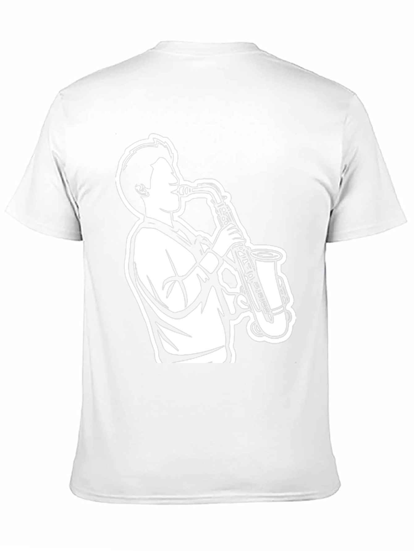Saxophone Player Graphic Tee - Black