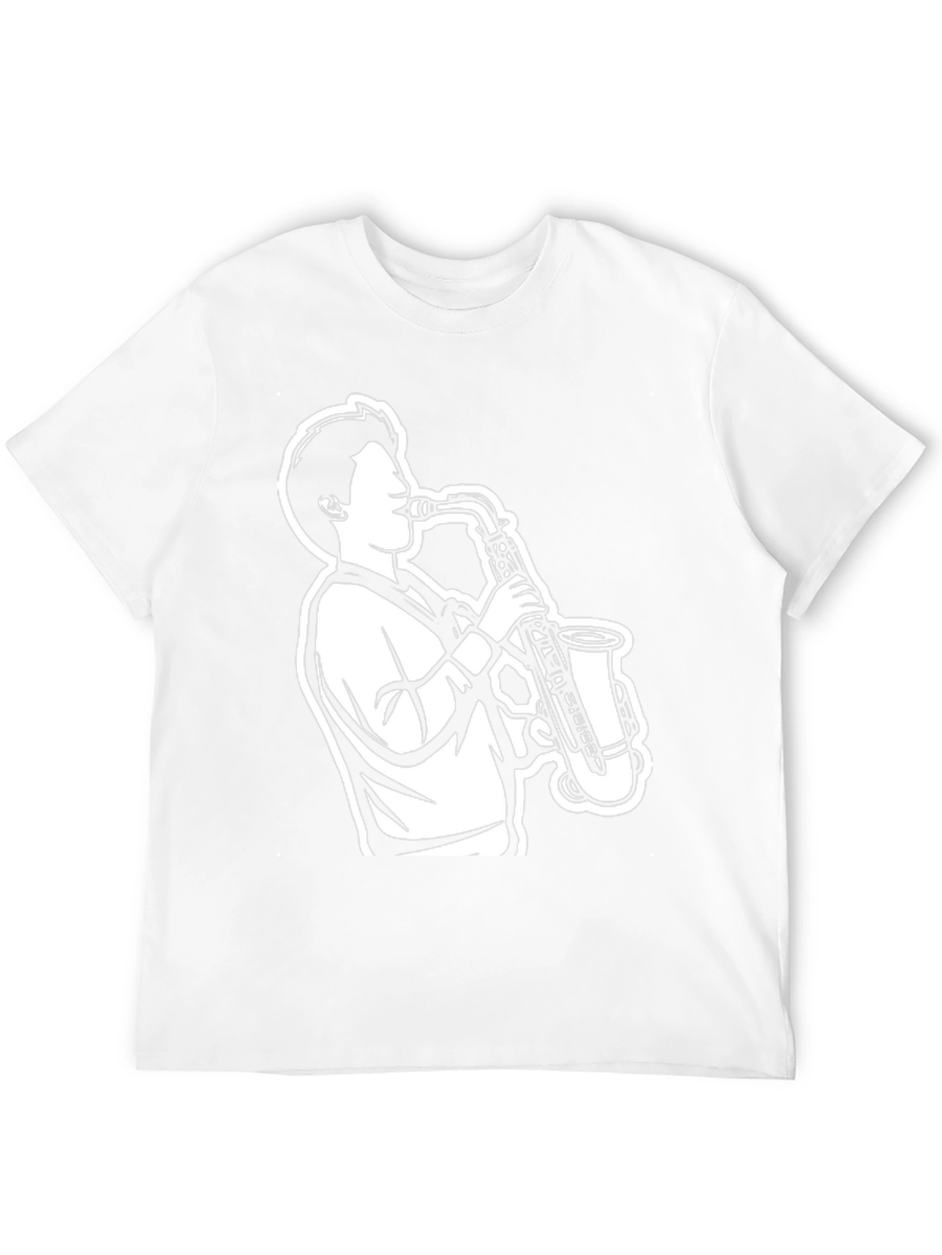 Saxophone Player Graphic Tee - Black