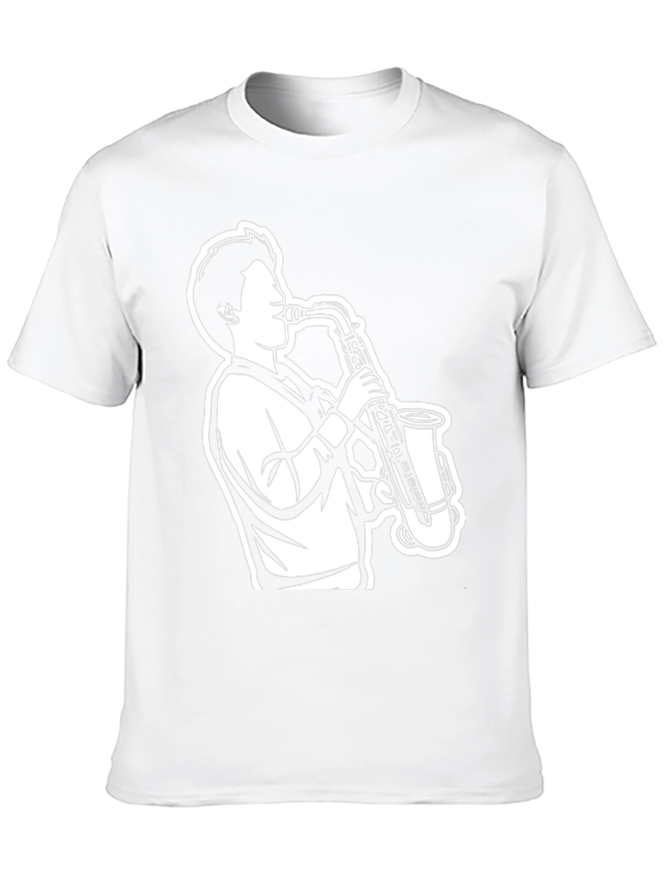 Saxophone Player Graphic Tee - Black