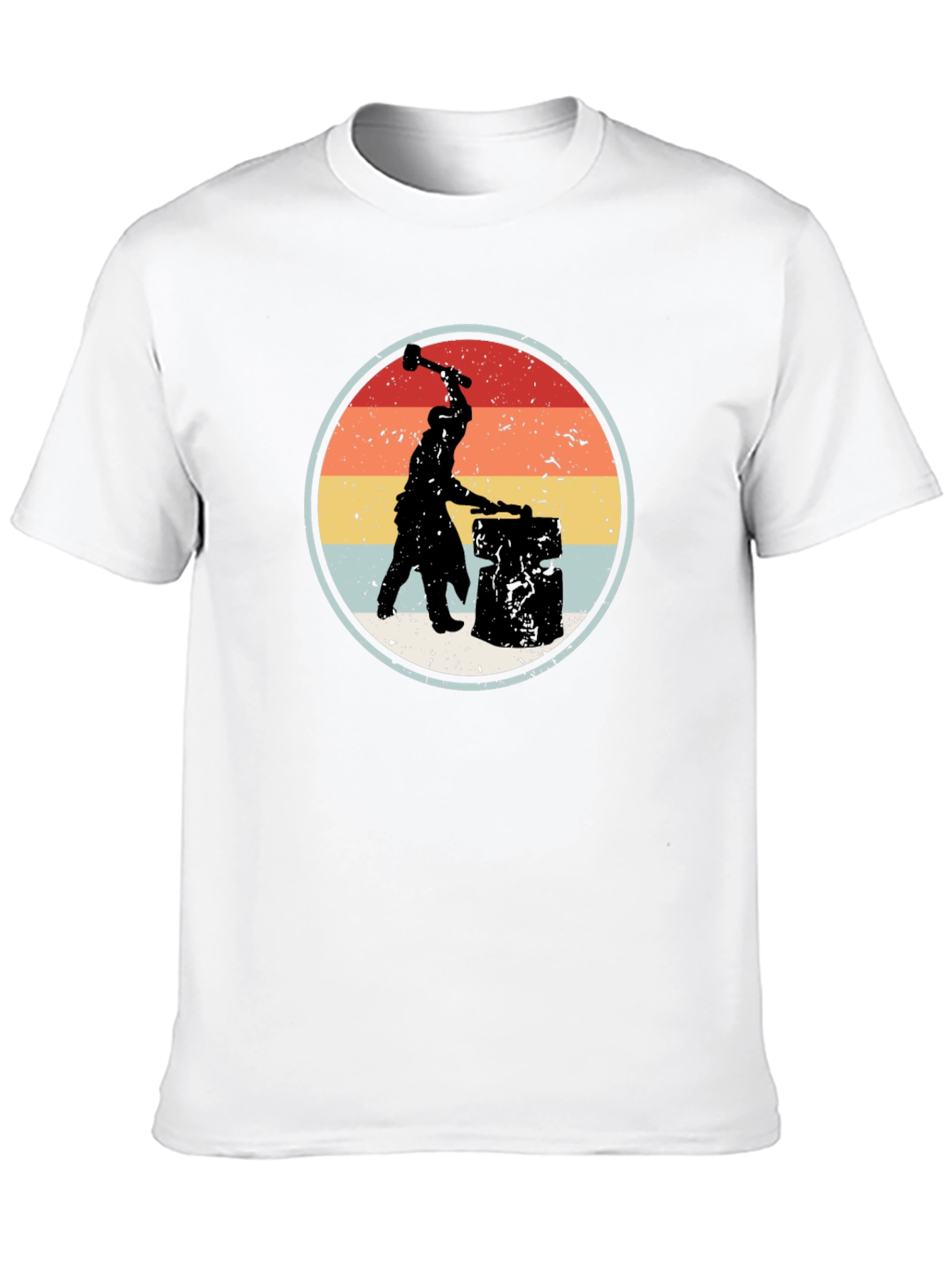 Blacksmith Silhouette Graphic T-Shirt