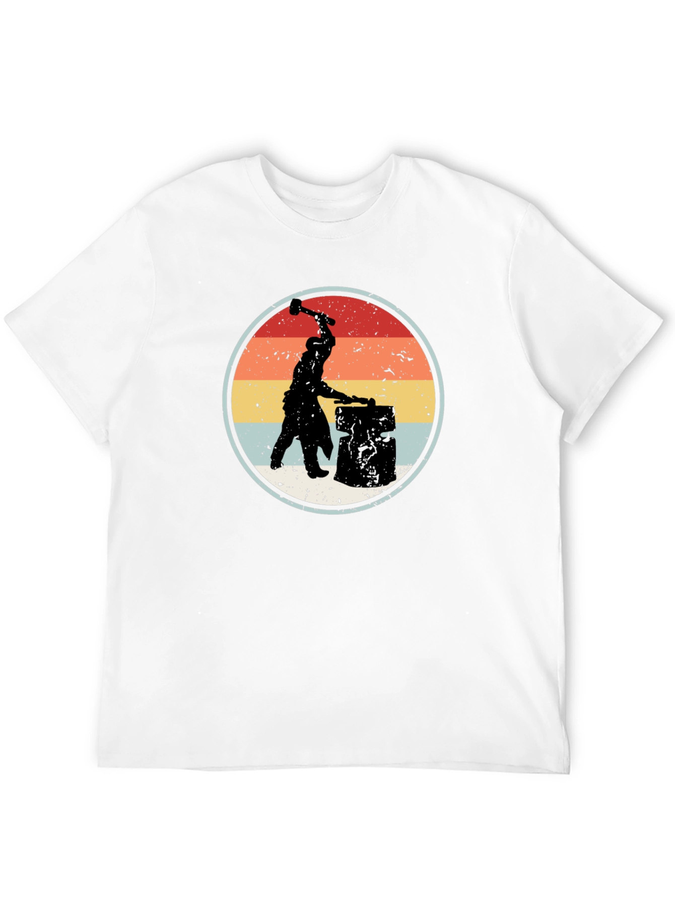 Blacksmith Silhouette Graphic T-Shirt