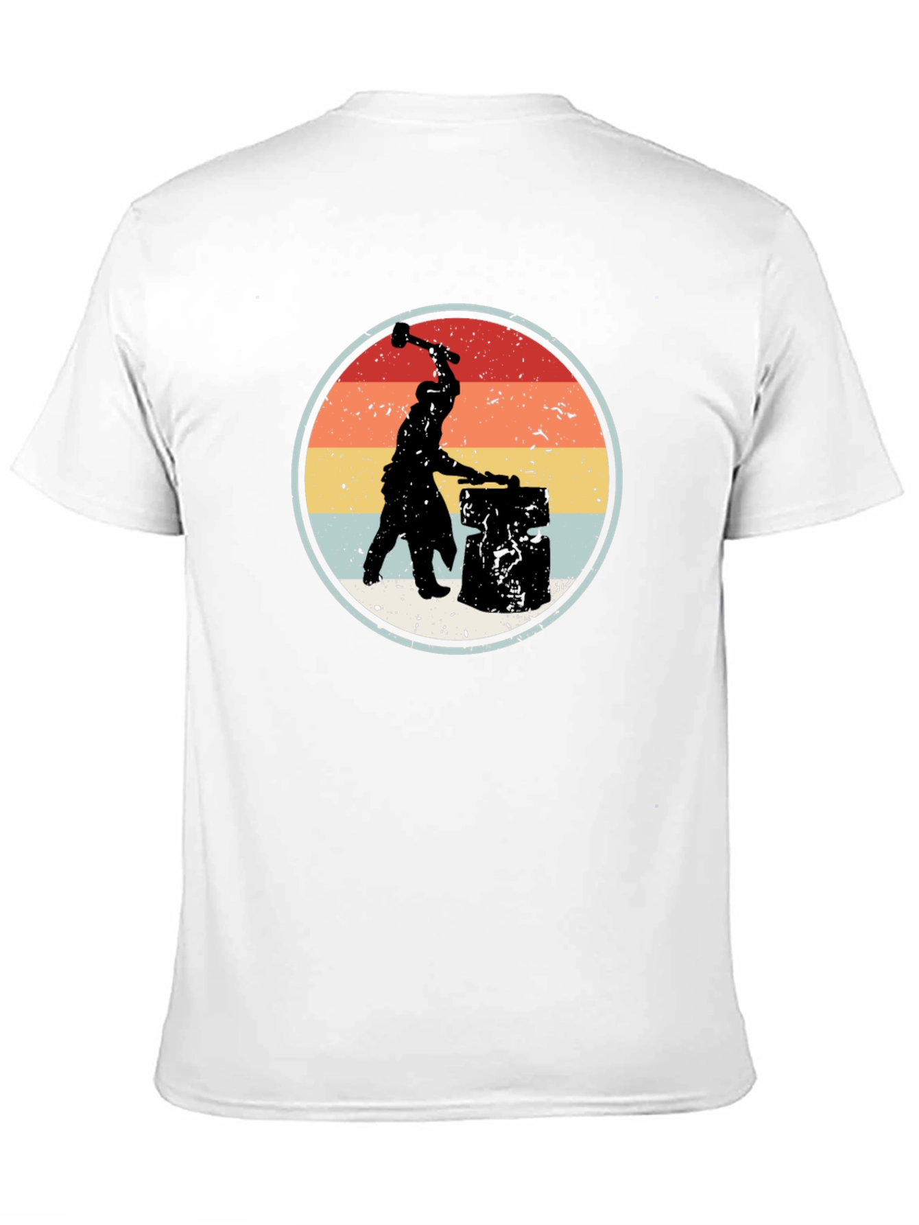 Blacksmith Silhouette Graphic T-Shirt