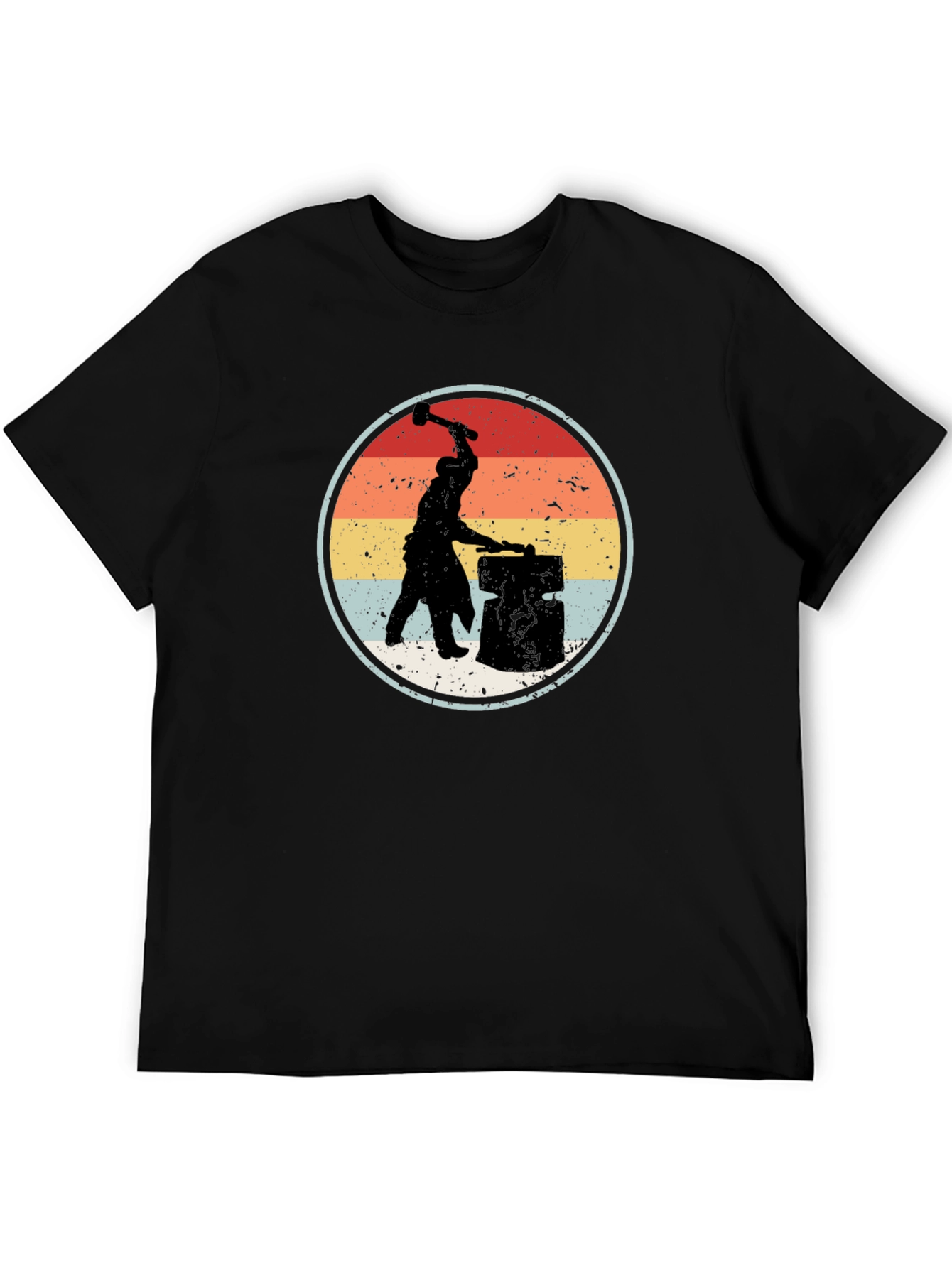 Blacksmith Silhouette Graphic T-Shirt