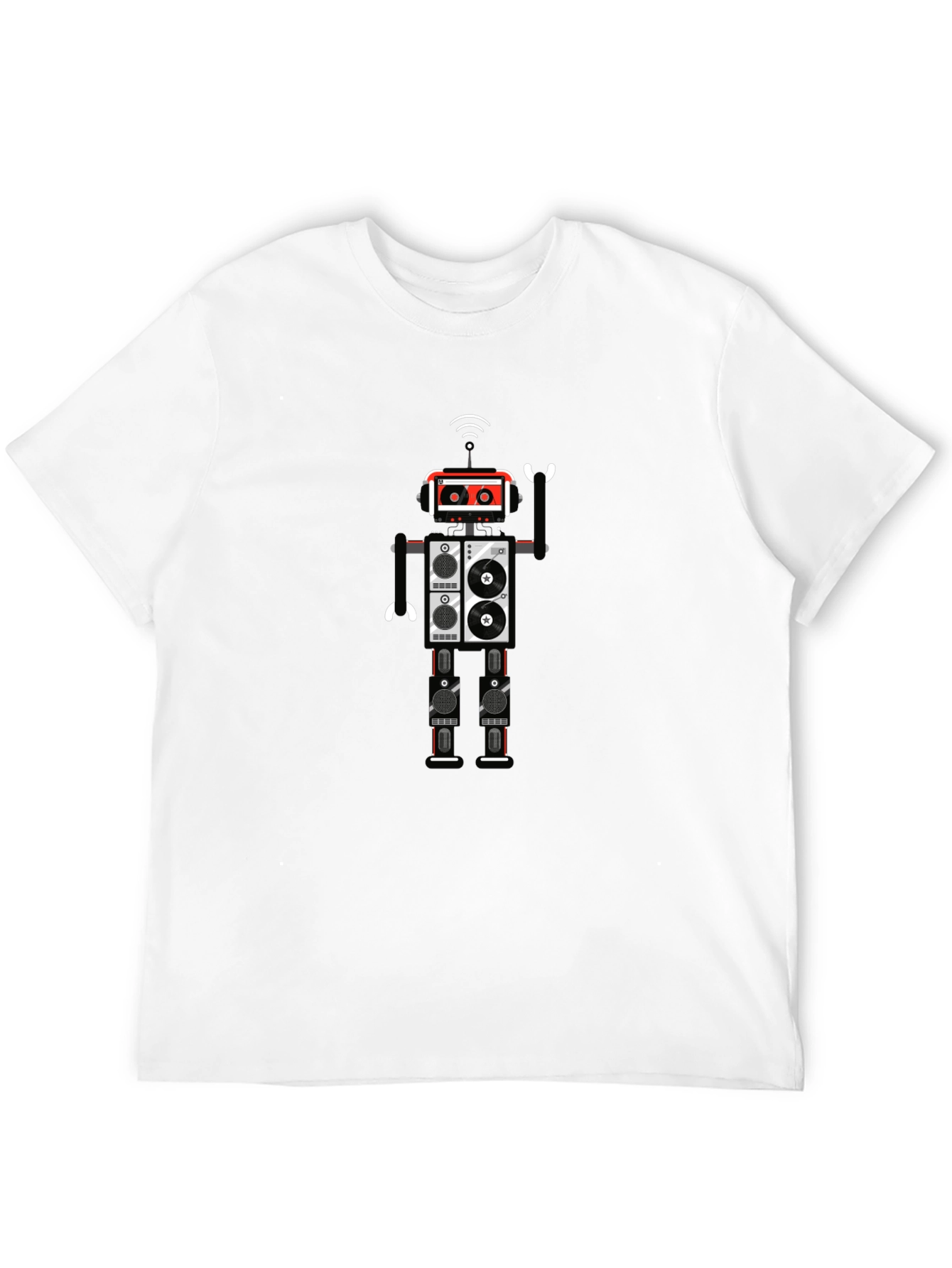 Robot Graphic Black T-Shirt
