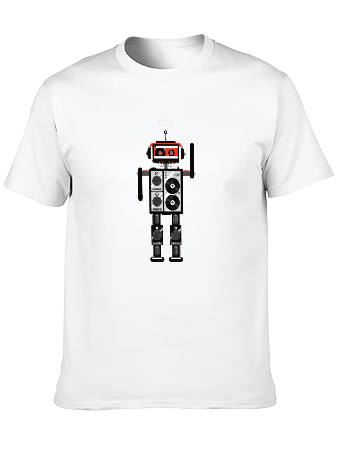 Robot Graphic Black T-Shirt