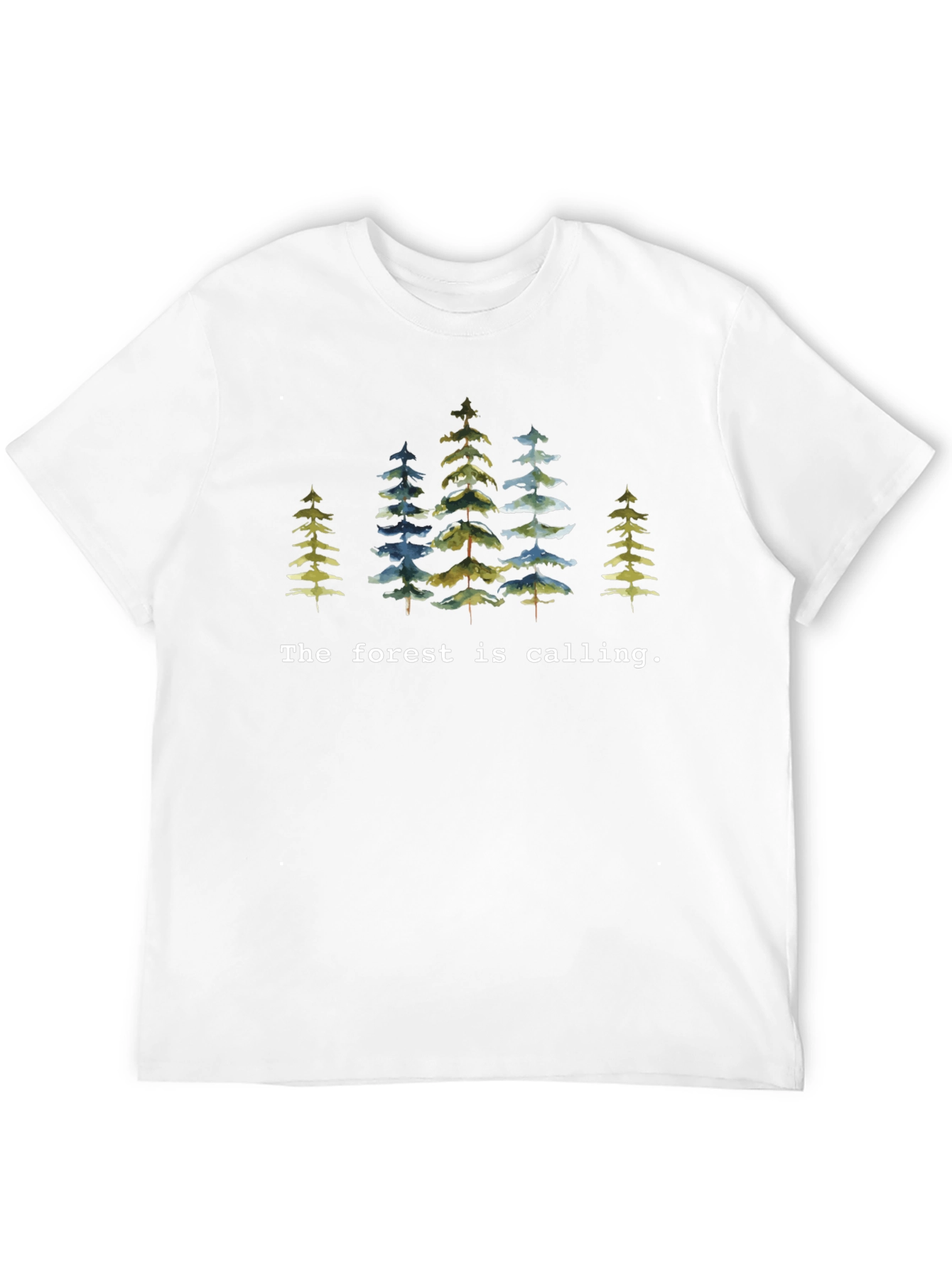 Forest Calling Black T-Shirt Nature Lover