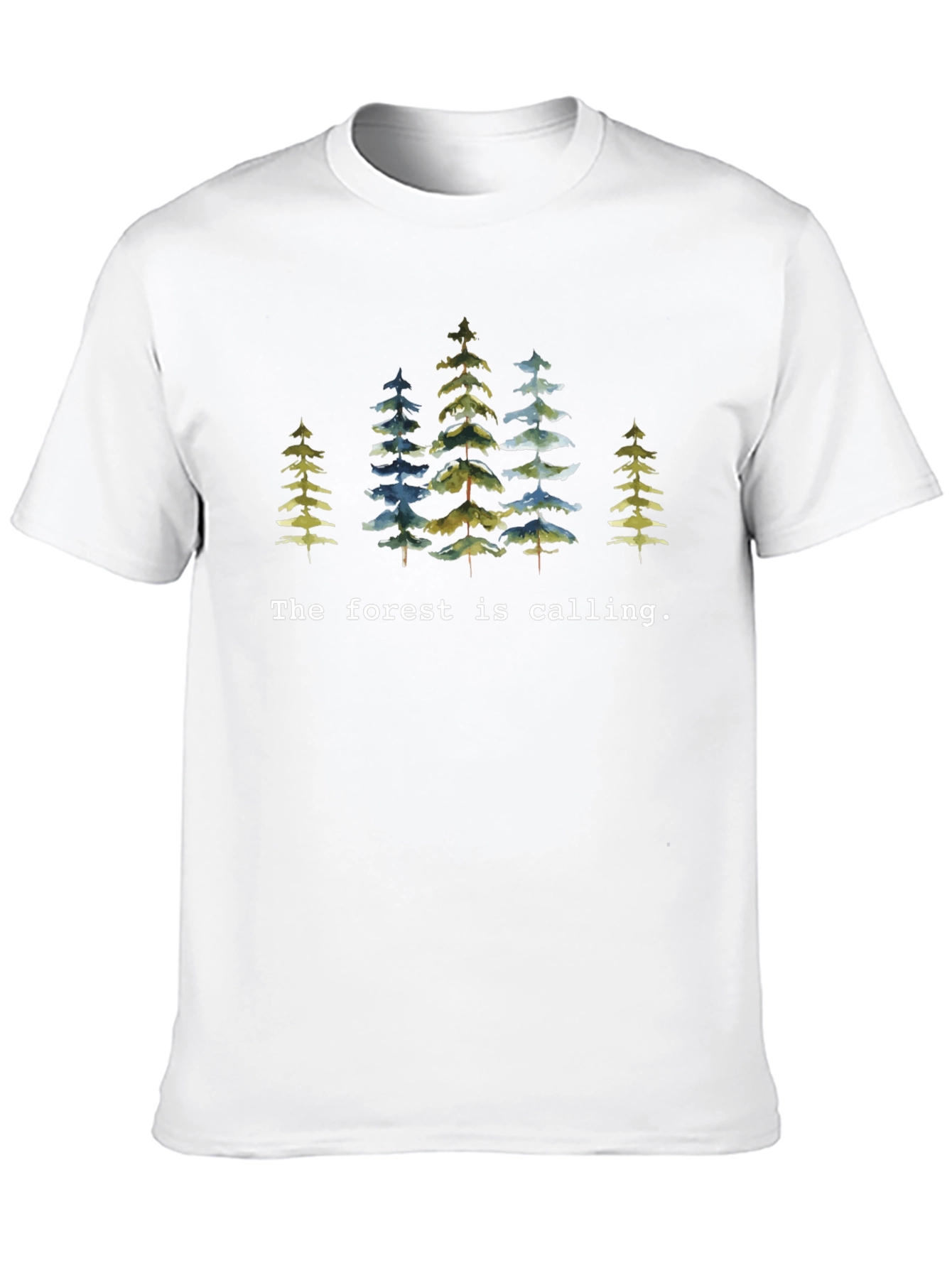 Forest Calling Black T-Shirt Nature Lover