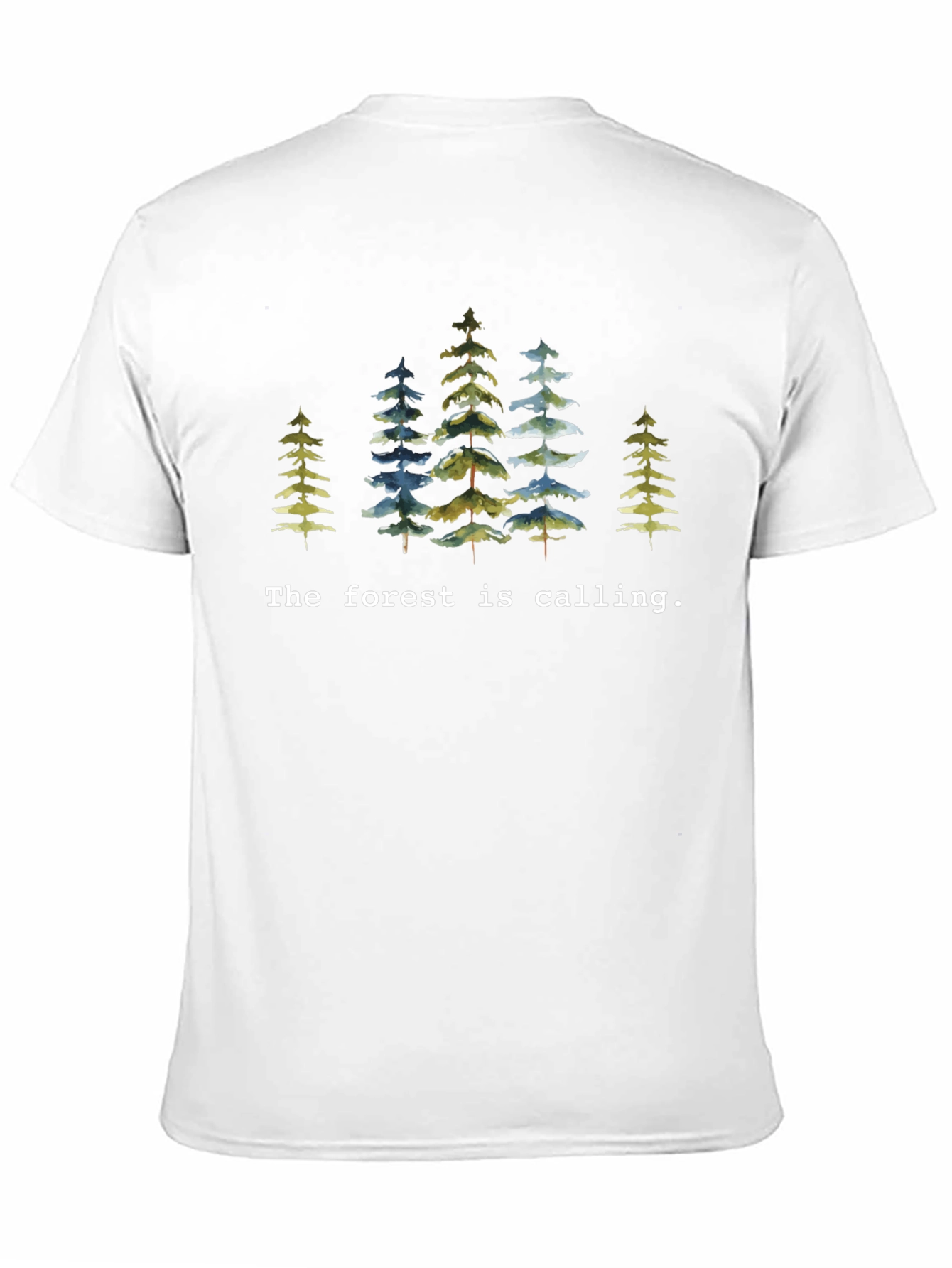 Forest Calling Black T-Shirt Nature Lover