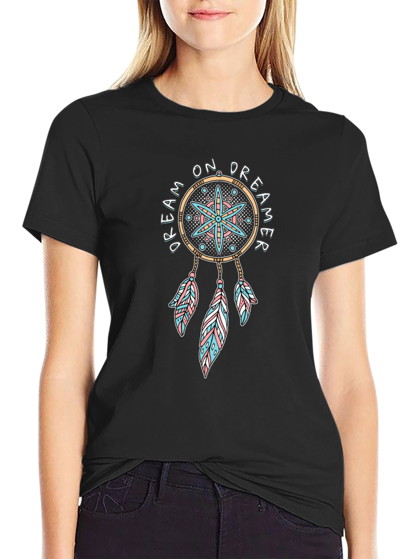 Dream On Dreamer T-Shirt - Boho Chic Tee