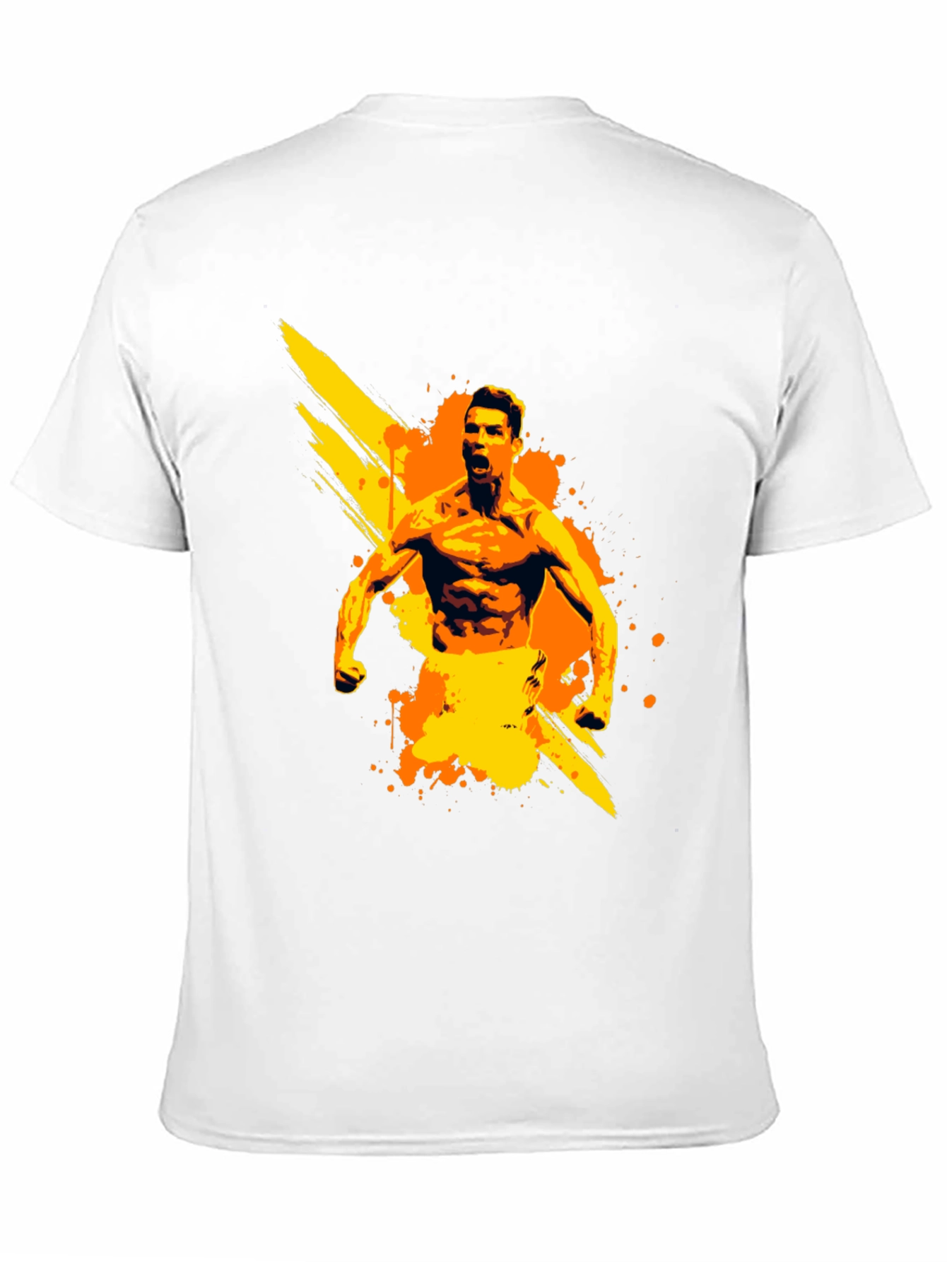 Cristiano Ronaldo Graphic Tee - Black Cotton T-Shirt