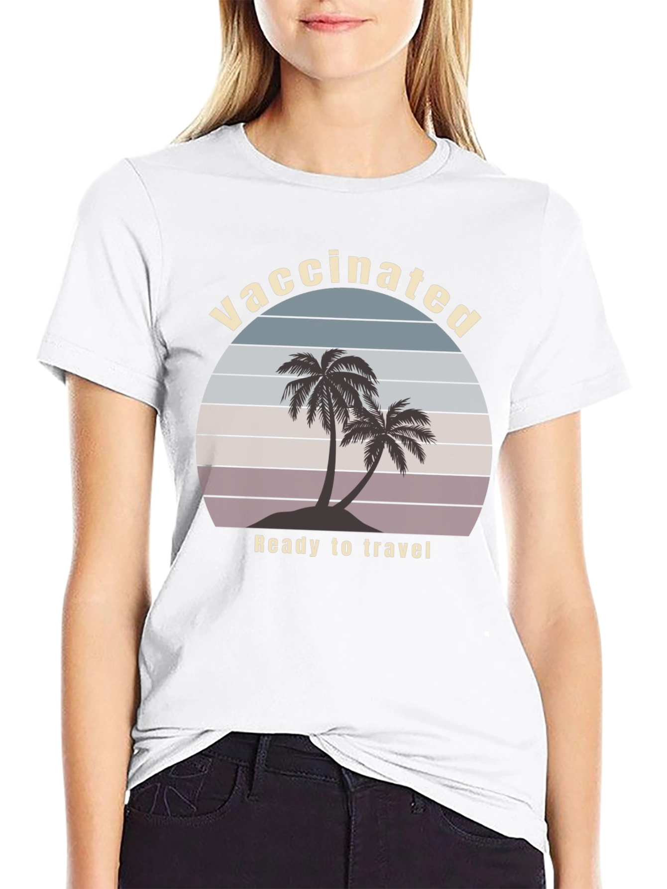 Vaccinated Ready to Travel Graphic T-Shirt