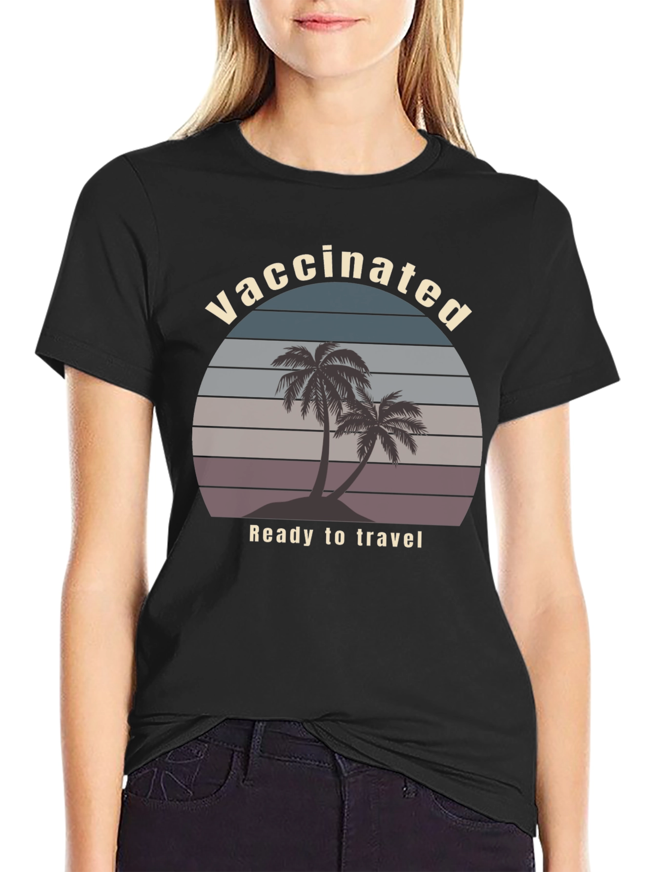 Vaccinated Ready to Travel Graphic T-Shirt