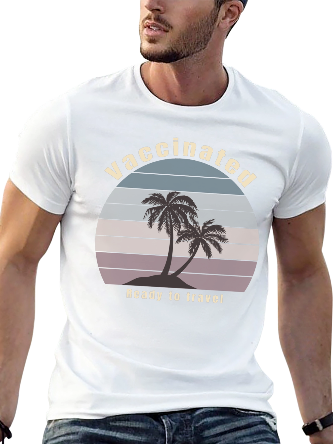 Vaccinated Ready to Travel Graphic T-Shirt