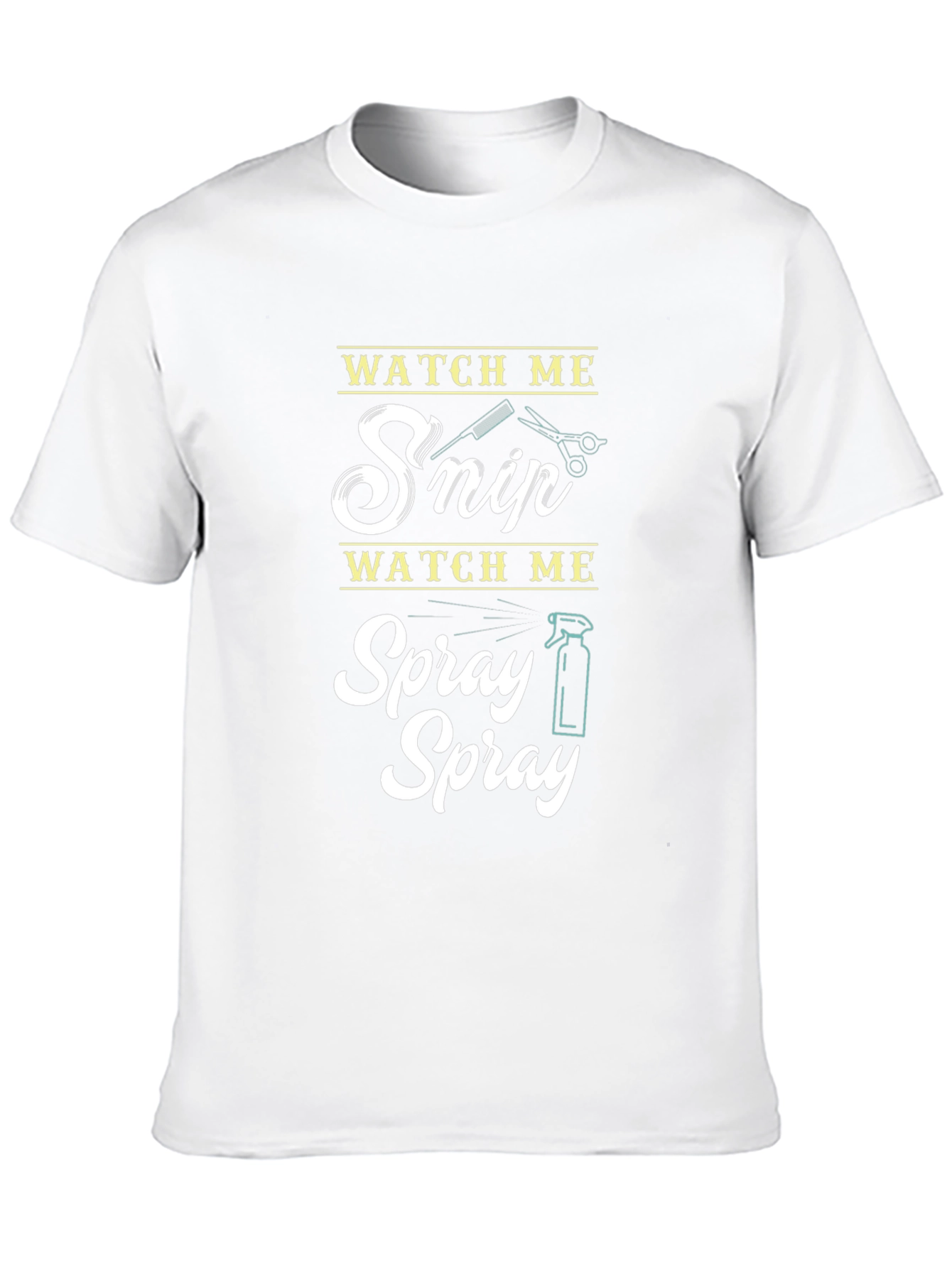 Watch Me Snip & Spray Black Graphic Tee