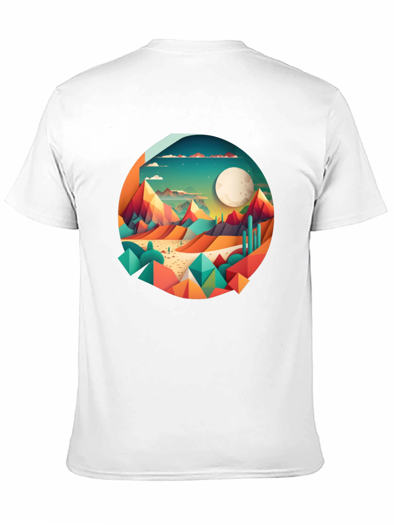 Geometric Desert Moon T-Shirt
