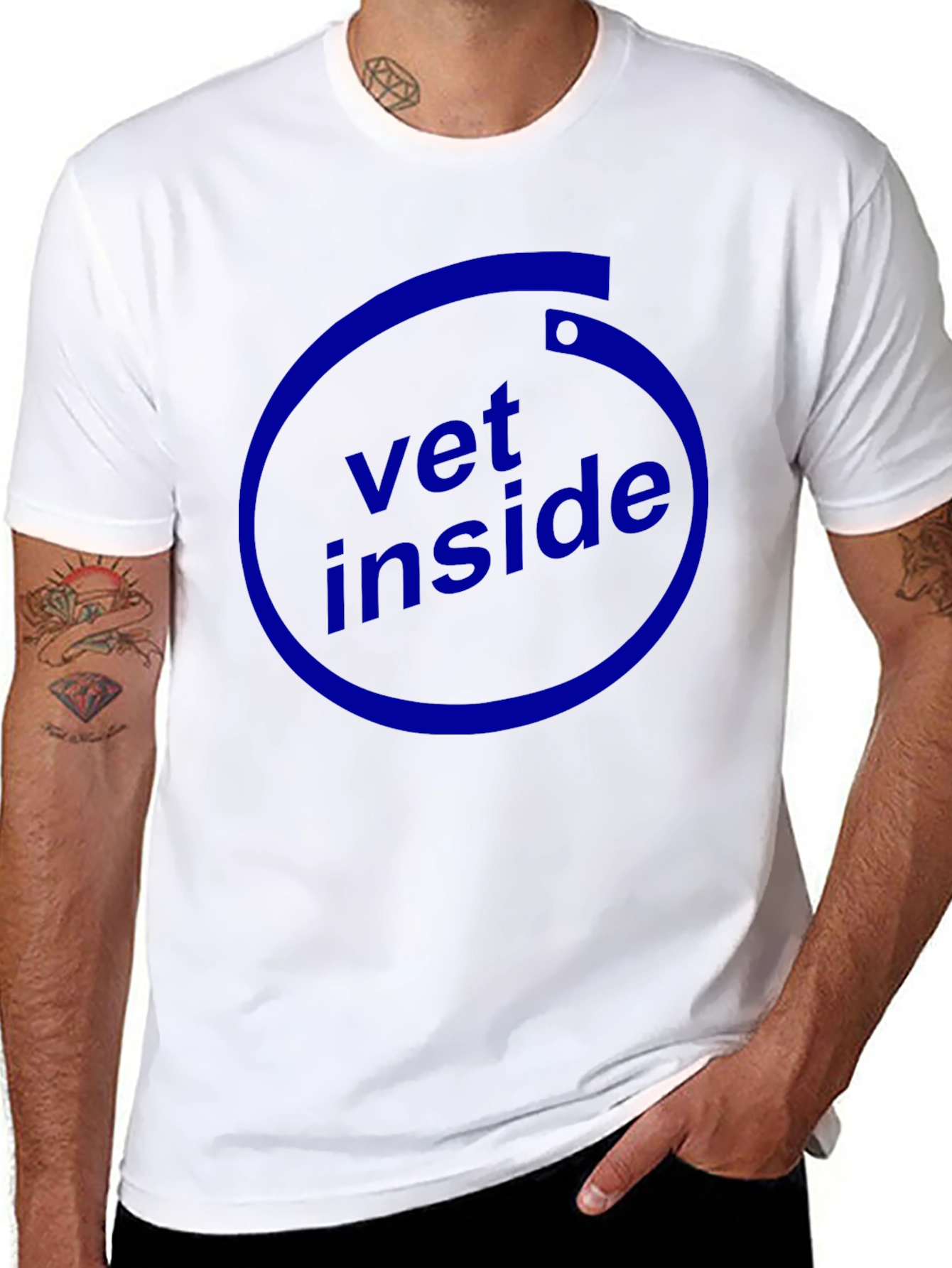 Vet Inside Graphic Black T-Shirt