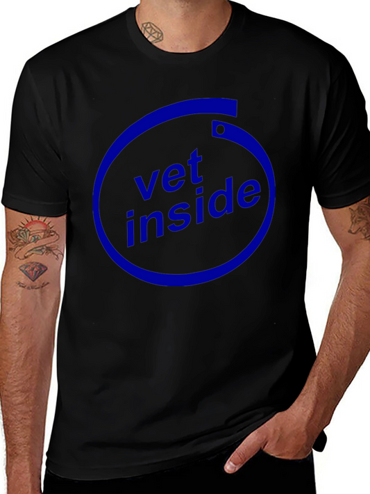 Vet Inside Graphic Black T-Shirt