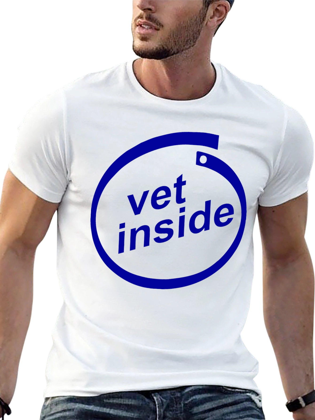 Vet Inside Graphic Black T-Shirt