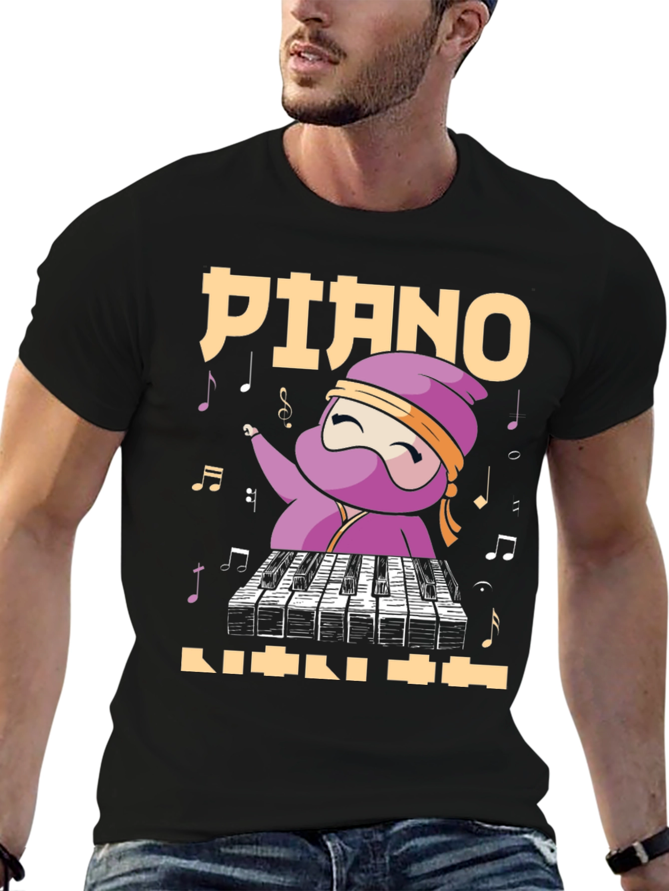 Piano Ninja T-Shirt - Music Lover Tee