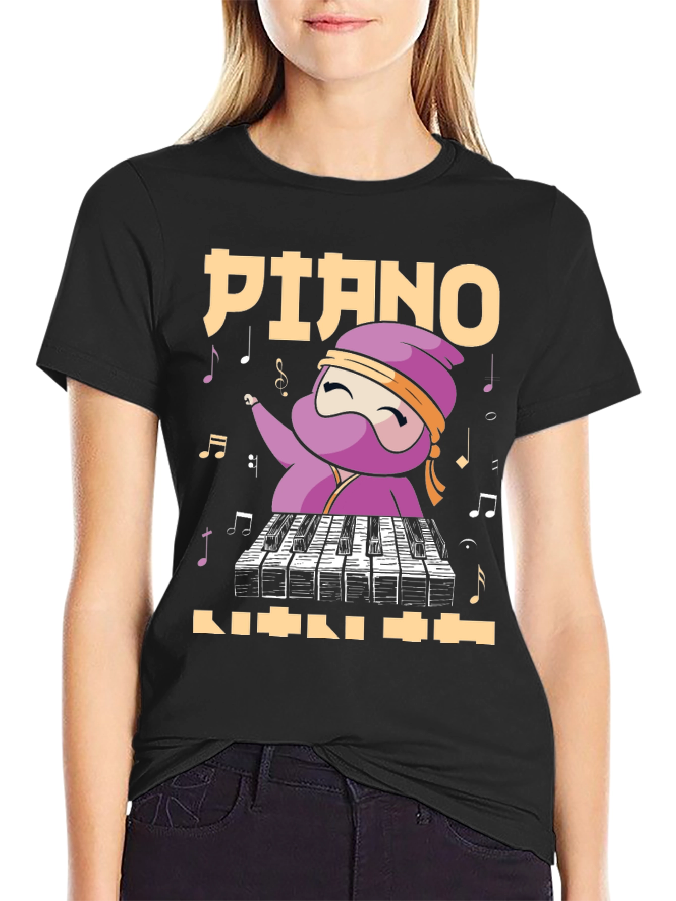 Piano Ninja T-Shirt - Music Lover Tee