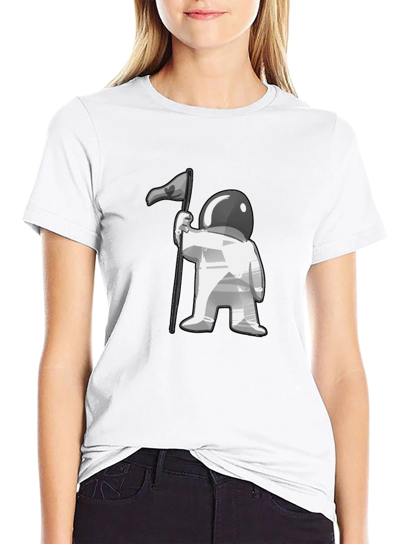 Astronaut Flag Graphic Tee