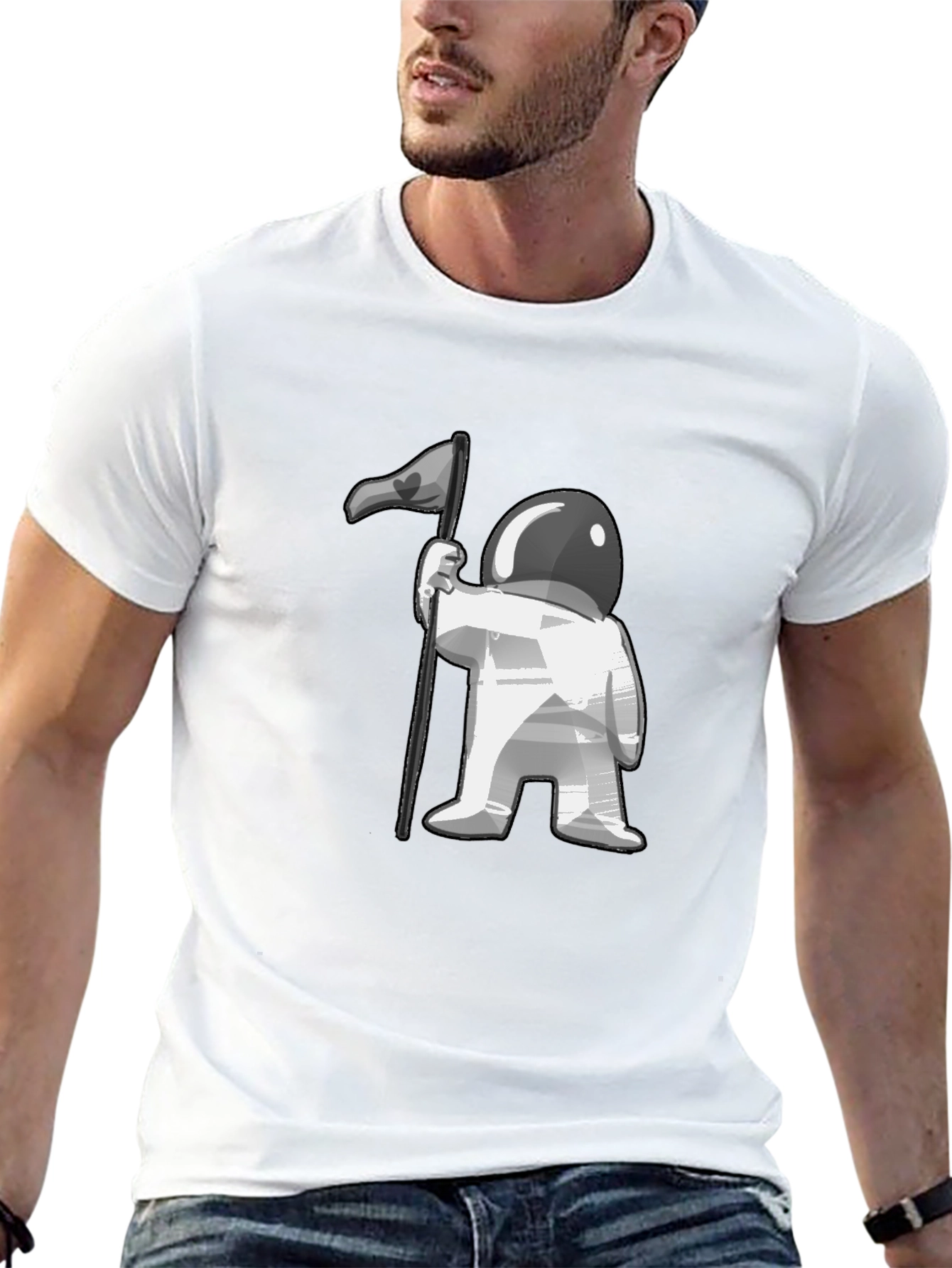 Astronaut Flag Graphic Tee