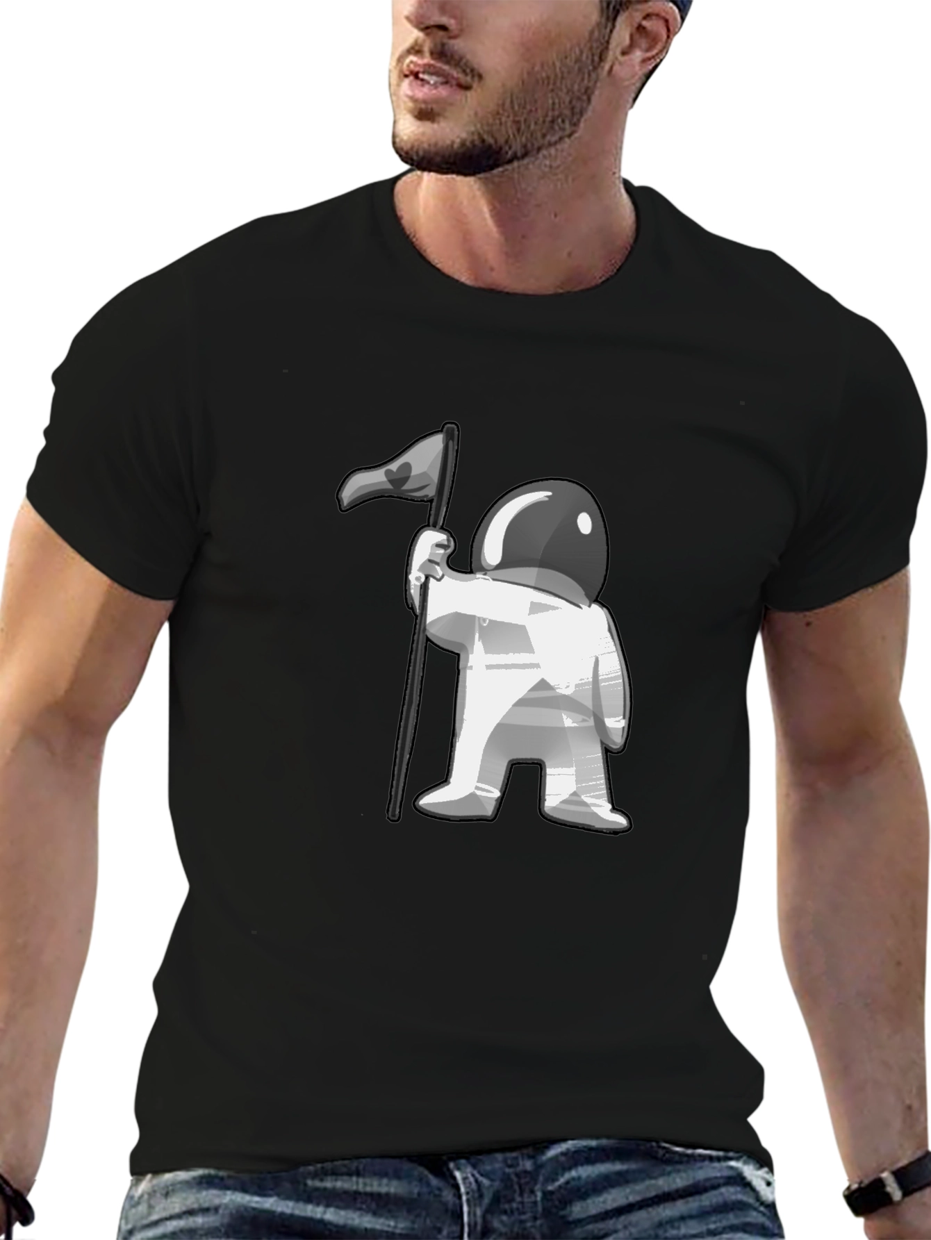 Astronaut Flag Graphic Tee