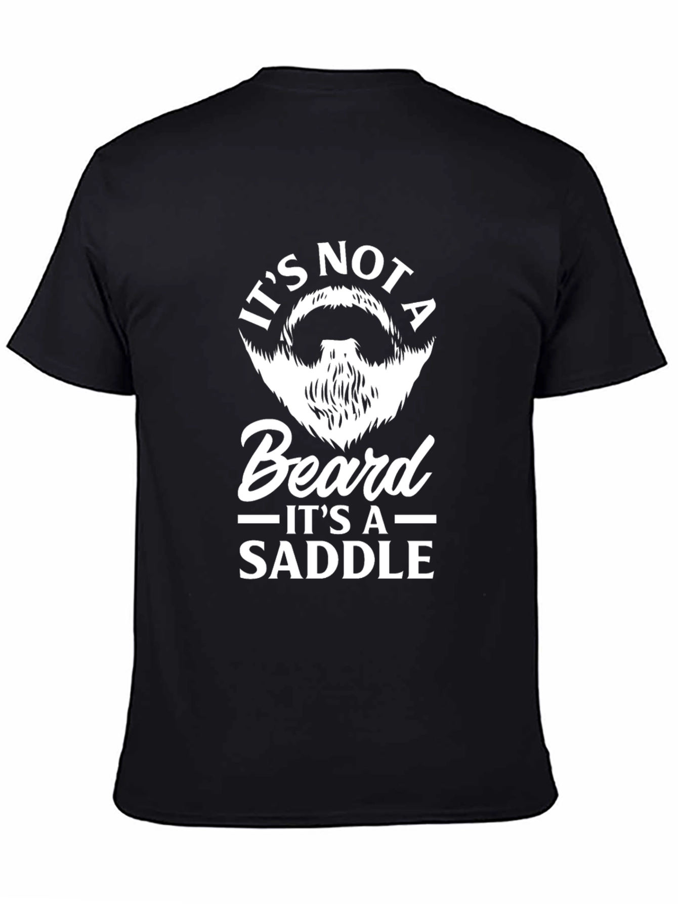 Funny Beard Saddle Graphic Tee