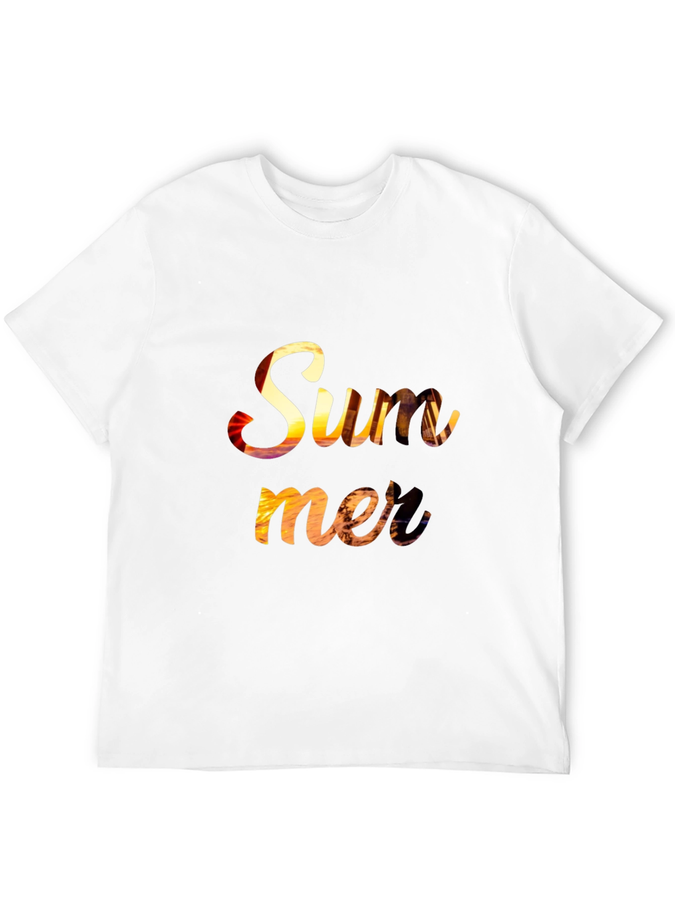 Summer Sunset Graphic Tee - Relaxed Fit Black T-Shirt