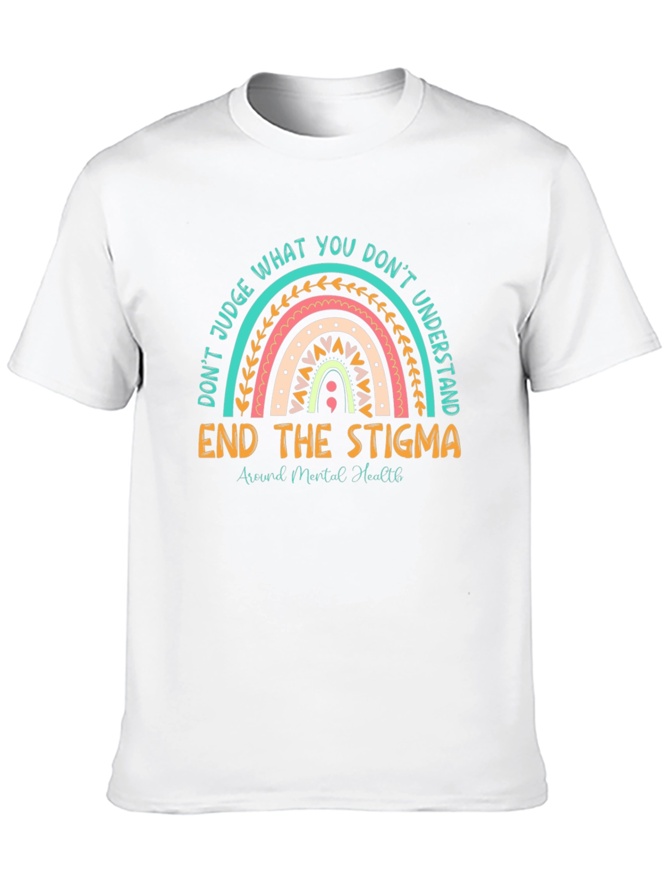 End the Stigma Mental Health Graphic T-Shirt