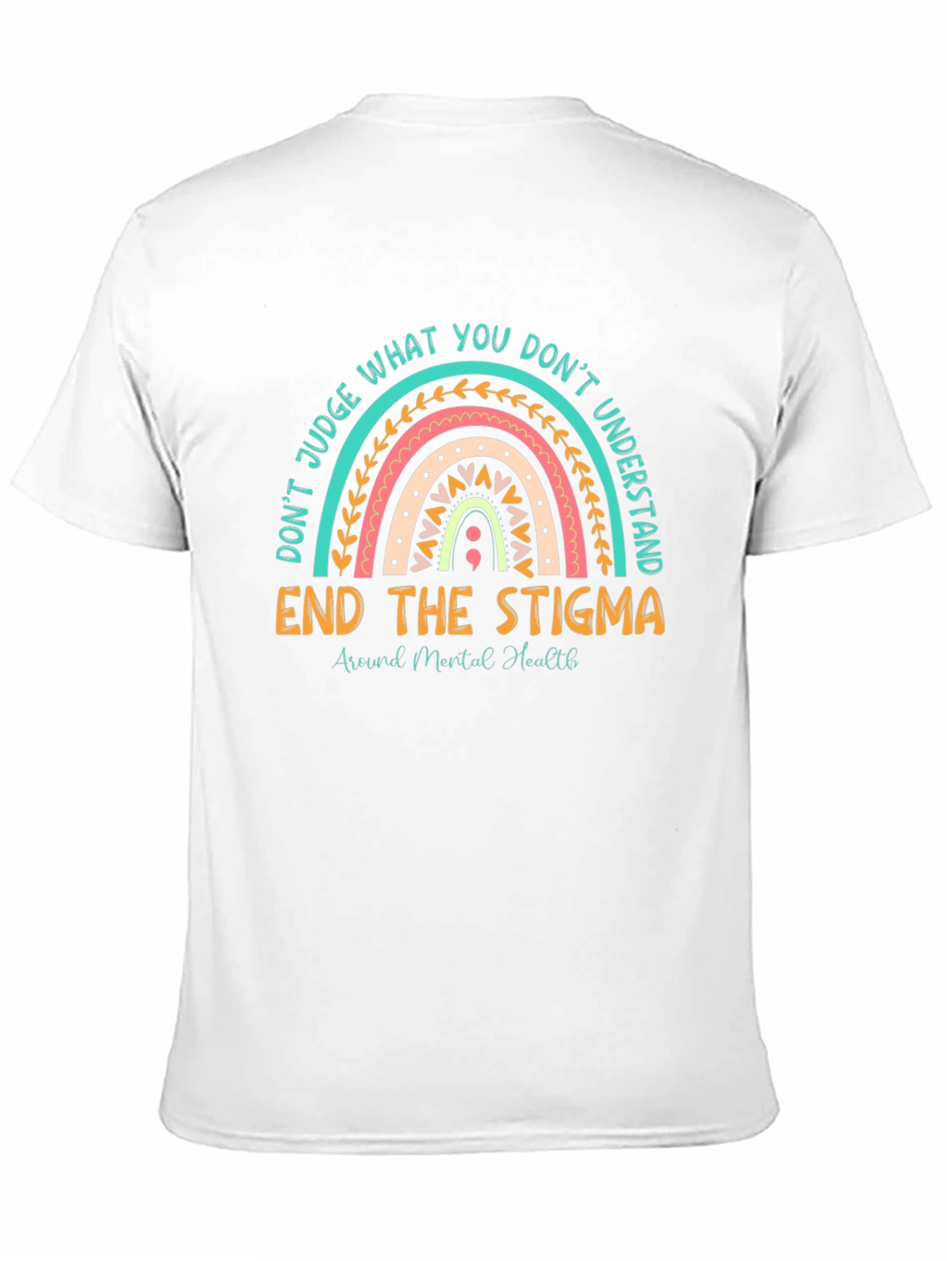 End the Stigma Mental Health Graphic T-Shirt