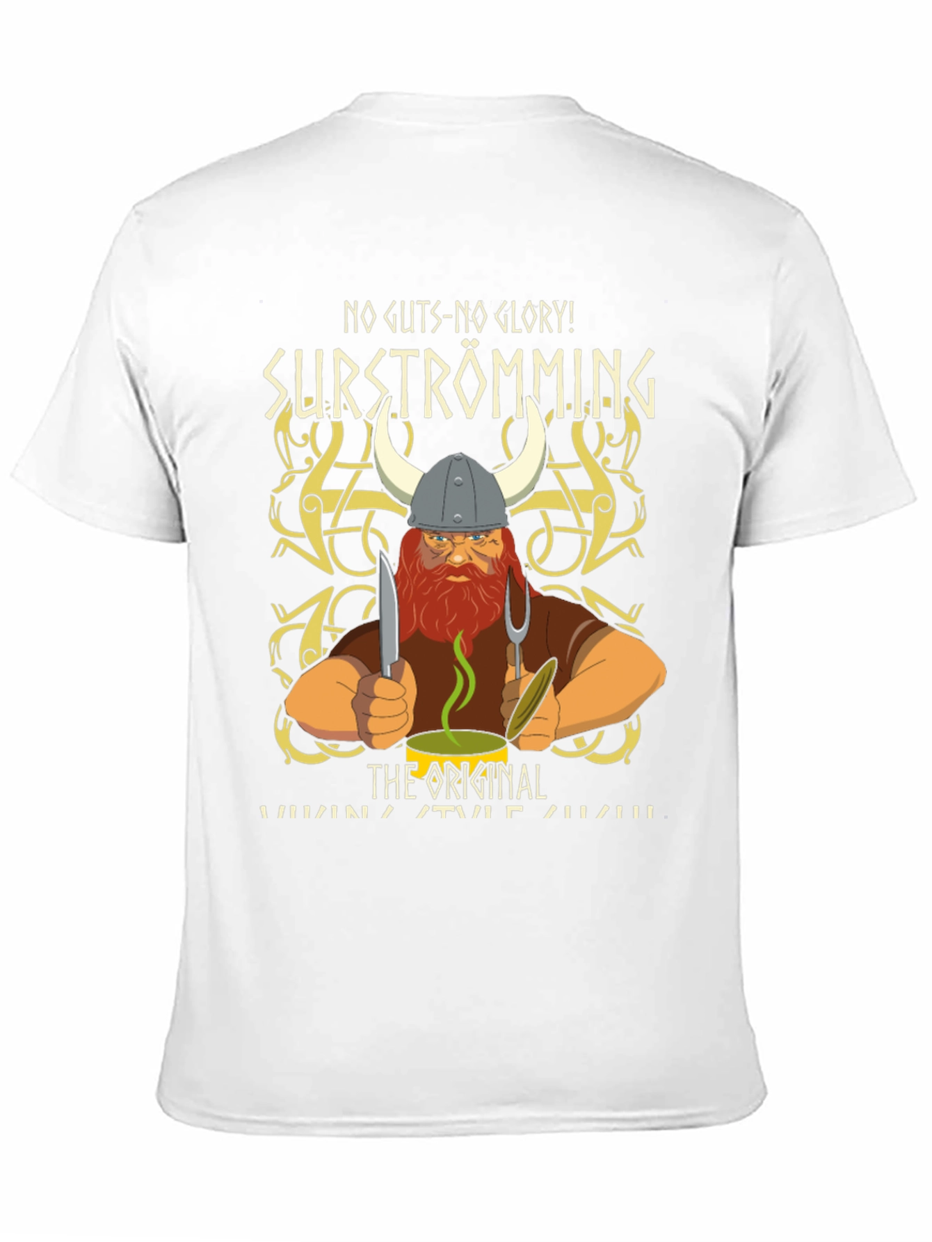 Surströmming Viking T-Shirt - No Guts No Glory